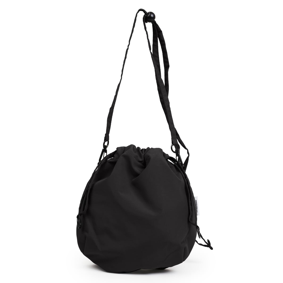 ショルダーバッグ Hellolulu NOLLY 2WAY オーバルスリング Mサイズ （ バッグ レディース メンズ ショルダー かばん 鞄 クロスボディ 軽い ハロルル 斜め掛け ポシェット 巾着 2way 軽量 撥水 ボタン 内ポケット おしゃれ ） 【BLACK】