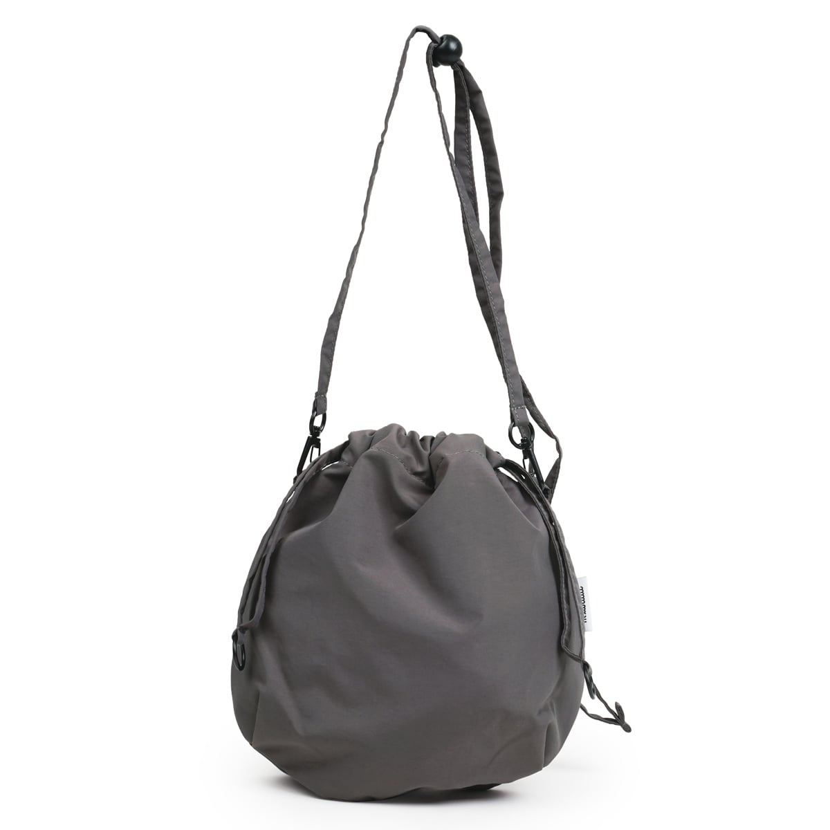 ショルダーバッグ Hellolulu NOLLY 2WAY オーバルスリング Mサイズ （ バッグ レディース メンズ ショルダー かばん 鞄 クロスボディ 軽い ハロルル 斜め掛け ポシェット 巾着 2way 軽量 撥水 ボタン 内ポケット おしゃれ ） 【IronGray】