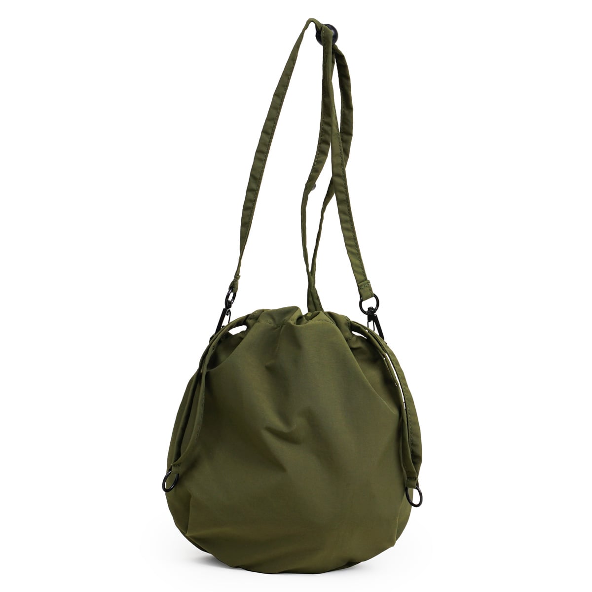 ショルダーバッグ Hellolulu NOLLY 2WAY オーバルスリング Mサイズ （ バッグ レディース メンズ ショルダー かばん 鞄 クロスボディ 軽い ハロルル 斜め掛け ポシェット 巾着 2way 軽量 撥水 ボタン 内ポケット おしゃれ ） 【Kale】