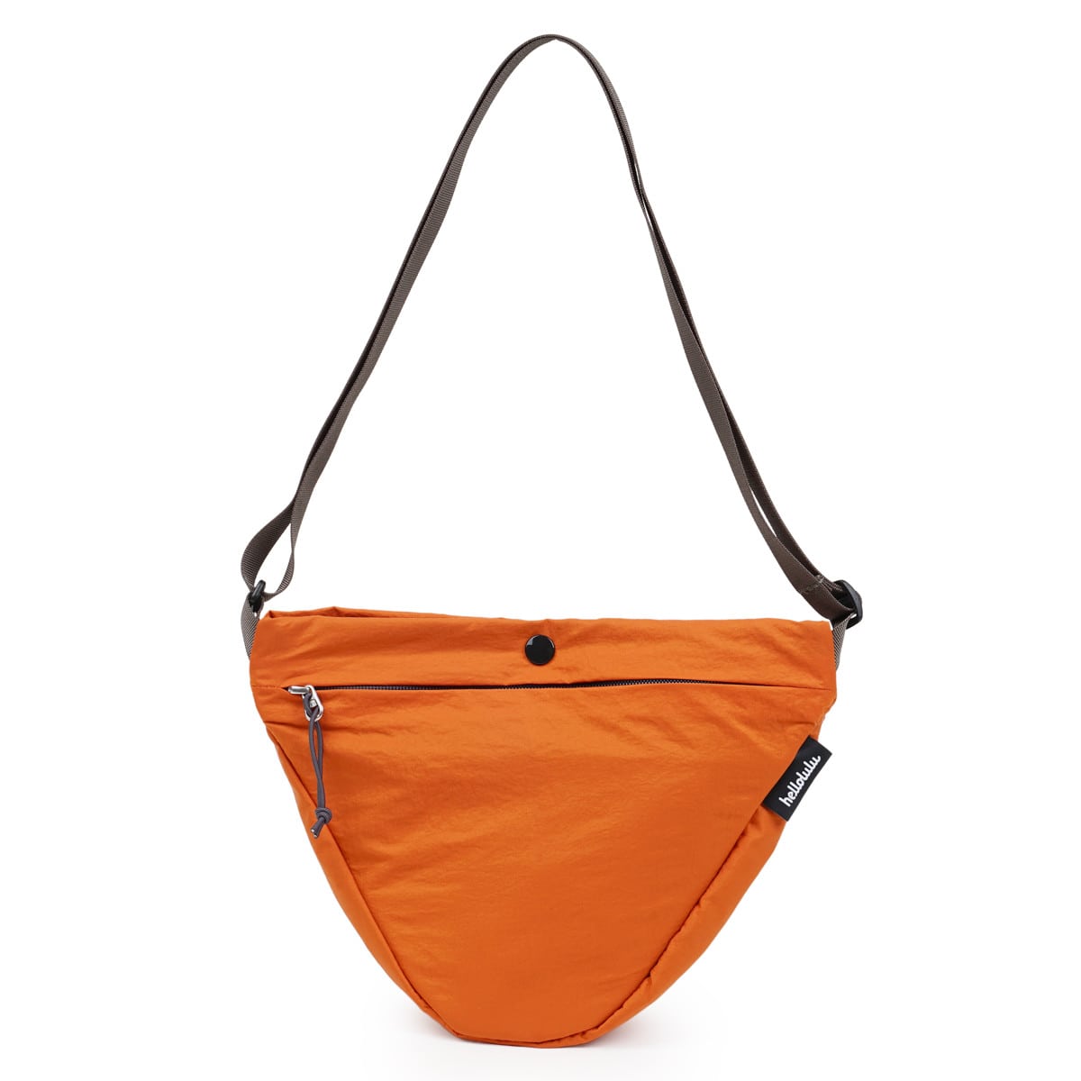 ショルダーバッグ Hellolulu ROOS トライ スリング （ バッグ レディース メンズ ショルダー かばん 鞄 クロスボディ 軽い ハロルル 斜め掛け ポシェット 三角形 ボトル収納 軽量 撥水 ボタン ポケット おしゃれ ） 【BurntOrange】
