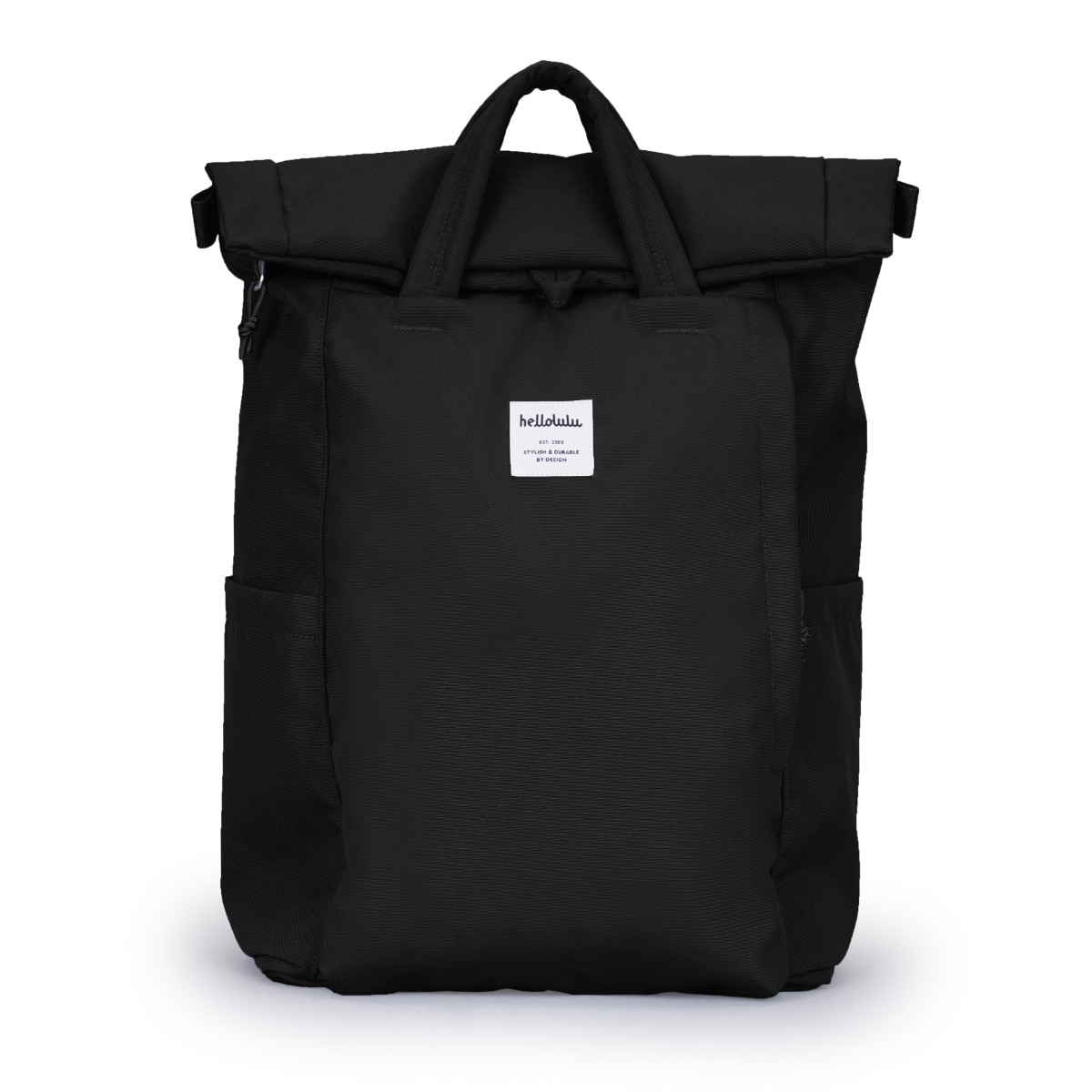 リュック Hellolulu TATE PC収納付2WAYバックパック （ ハロルル リュックサック ビジネスリュック バッグ デイパック トートバッグ かばん 鞄 レディース メンズ 軽い 撥水 通学 通勤 2way 手提げ PC収納 おしゃれ ） 【BLACK】