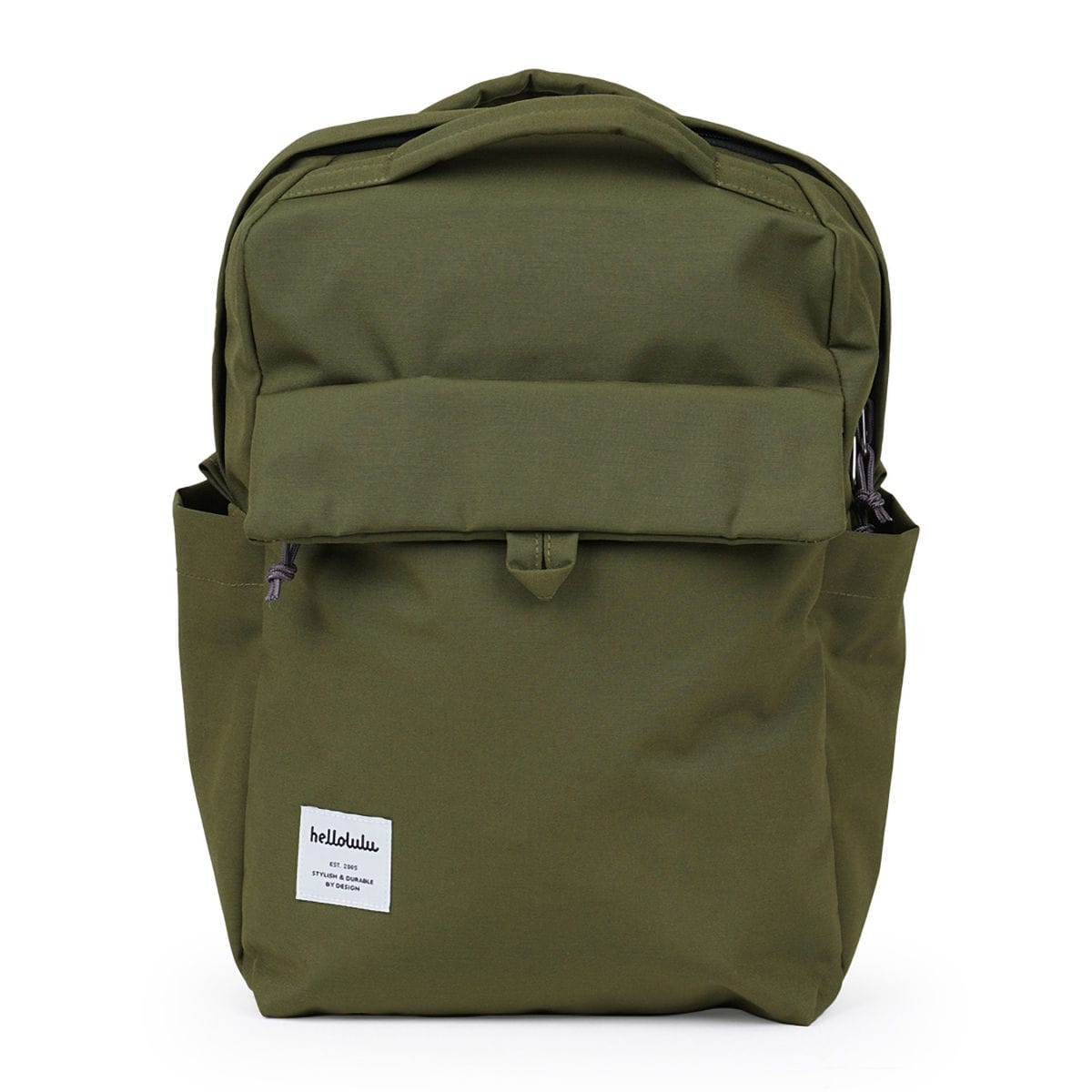 リュック hellolulu ミニカーター MINI CARTER （ ハロルル リュックサック バックパック レディース デイパック かばん 鞄 小さめ マザーズバッグ 軽い 撥水 通学 通勤 ファスナー サイドポケット コンパクト おしゃれ ） 【CapuletOlive】