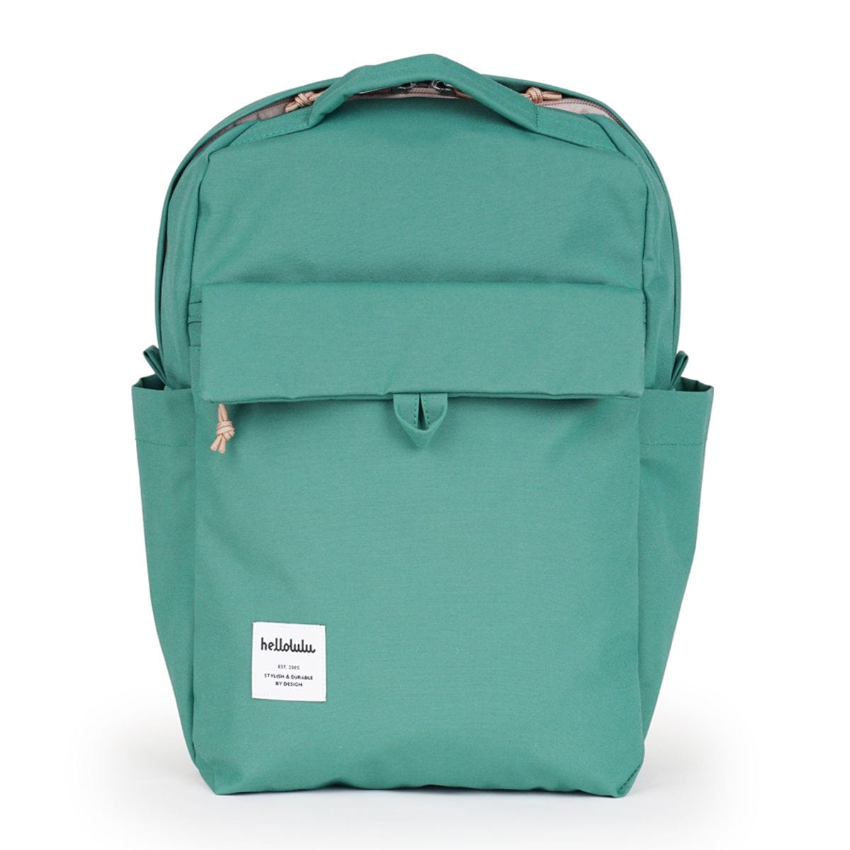 リュック hellolulu ミニカーター MINI CARTER （ ハロルル リュックサック バックパック レディース デイパック かばん 鞄 小さめ マザーズバッグ 軽い 撥水 通学 通勤 ファスナー サイドポケット コンパクト おしゃれ ） 【ViridianGreen】