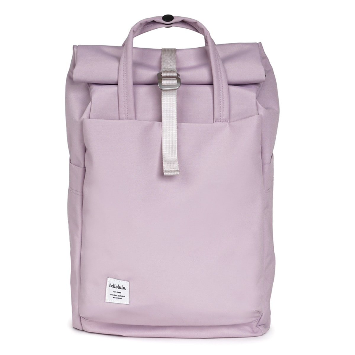 リュック hellolulu ケーシー KACY （ ハロルル リュックサック バックパック ビジネスリュック バッグ かばん 鞄 レディース メンズ 軽い 撥水 通学 通勤 PC収納 ロールトップ サイド 背面 ポケット 手提げ おしゃれ ） 【SoapPurple】