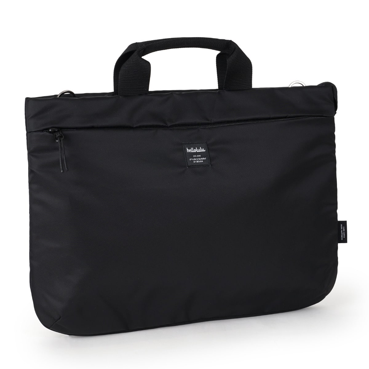 スリーブバッグ Hellolulu サラ SARA 3way （ バッグ かばん ケース ショルダーバッグ PCバッグ 肩掛け 鞄 ノートパソコン 軽い ハロルル 斜め掛け 持ち運び A4 書類 ファスナー 内ポケット メンズ レディース 通勤 通学 おしゃれ ） 【RavenBlack】