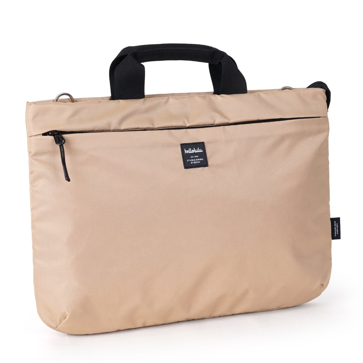 スリーブバッグ Hellolulu サラ SARA 3way （ バッグ かばん ケース ショルダーバッグ PCバッグ 肩掛け 鞄 ノートパソコン 軽い ハロルル 斜め掛け 持ち運び A4 書類 ファスナー 内ポケット メンズ レディース 通勤 通学 おしゃれ ） 【WheatKhaki】