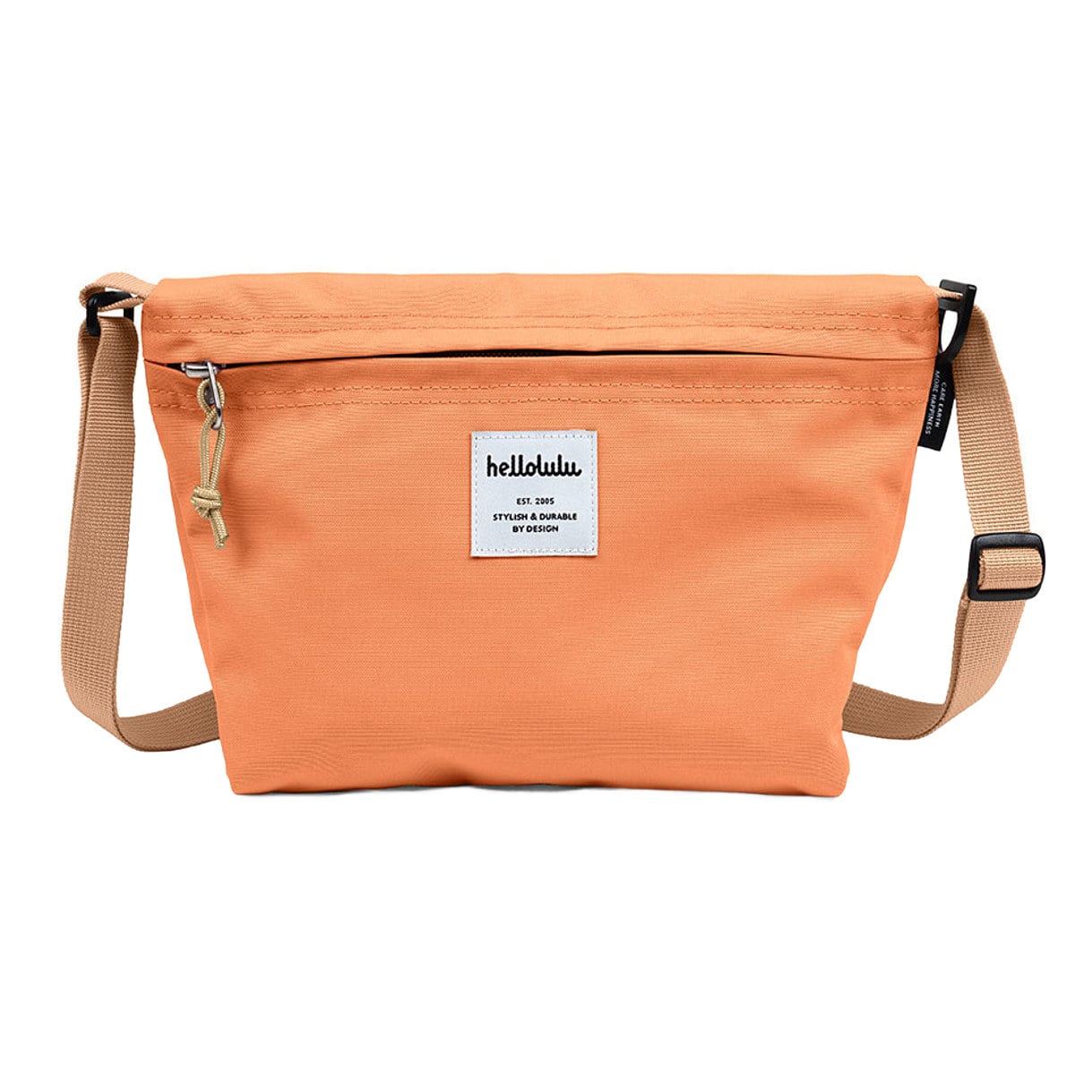 ショルダーバッグ Hellolulu CANA （ バッグ レディース メンズ ミニショルダー クロスボディ 軽い 撥水 斜め掛け クロスバッグ ポシェット 小さめ ファスナー 内ポケット おしゃれ スタイリッシュ ） 【PaleOrange】