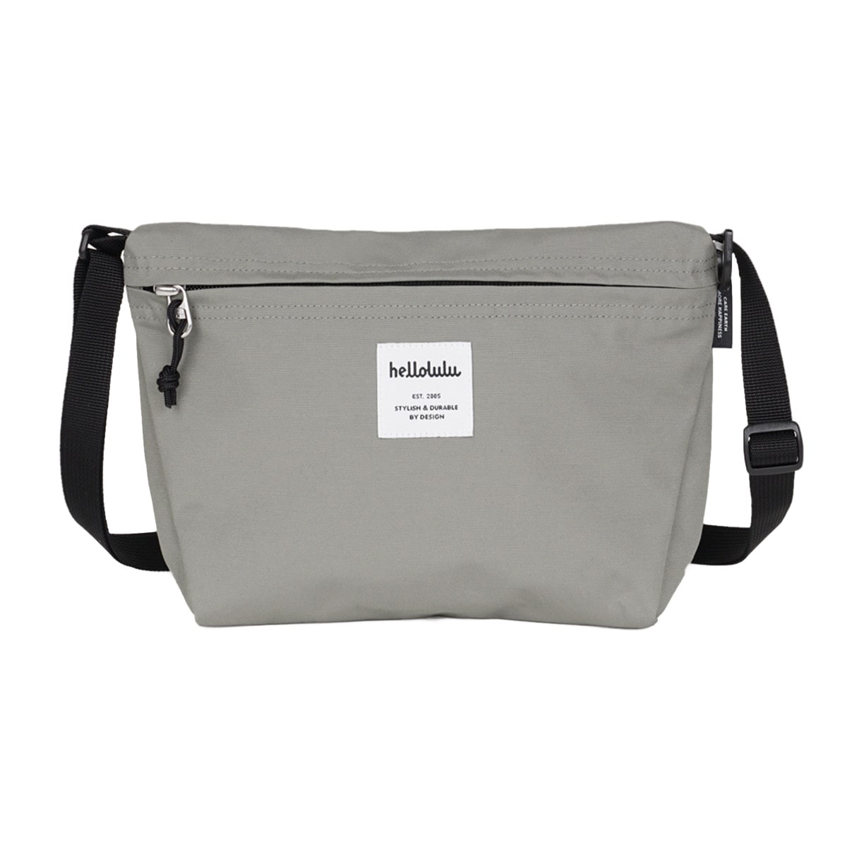 ショルダーバッグ Hellolulu CANA （ バッグ レディース メンズ ミニショルダー クロスボディ 軽い 撥水 斜め掛け クロスバッグ ポシェット 小さめ ファスナー 内ポケット おしゃれ スタイリッシュ ） 【SoftGray】