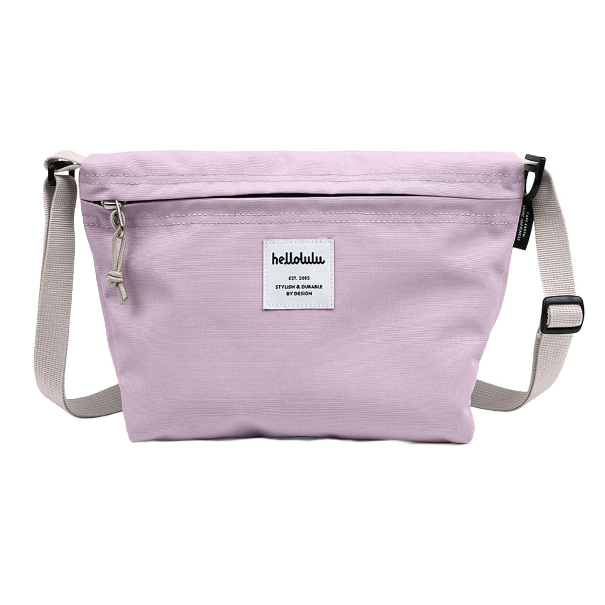 ショルダーバッグ Hellolulu CANA （ バッグ レディース メンズ ミニショルダー クロスボディ 軽い 撥水 斜め掛け クロスバッグ ポシェット 小さめ ファスナー 内ポケット おしゃれ スタイリッシュ ） 【SoapPurple】