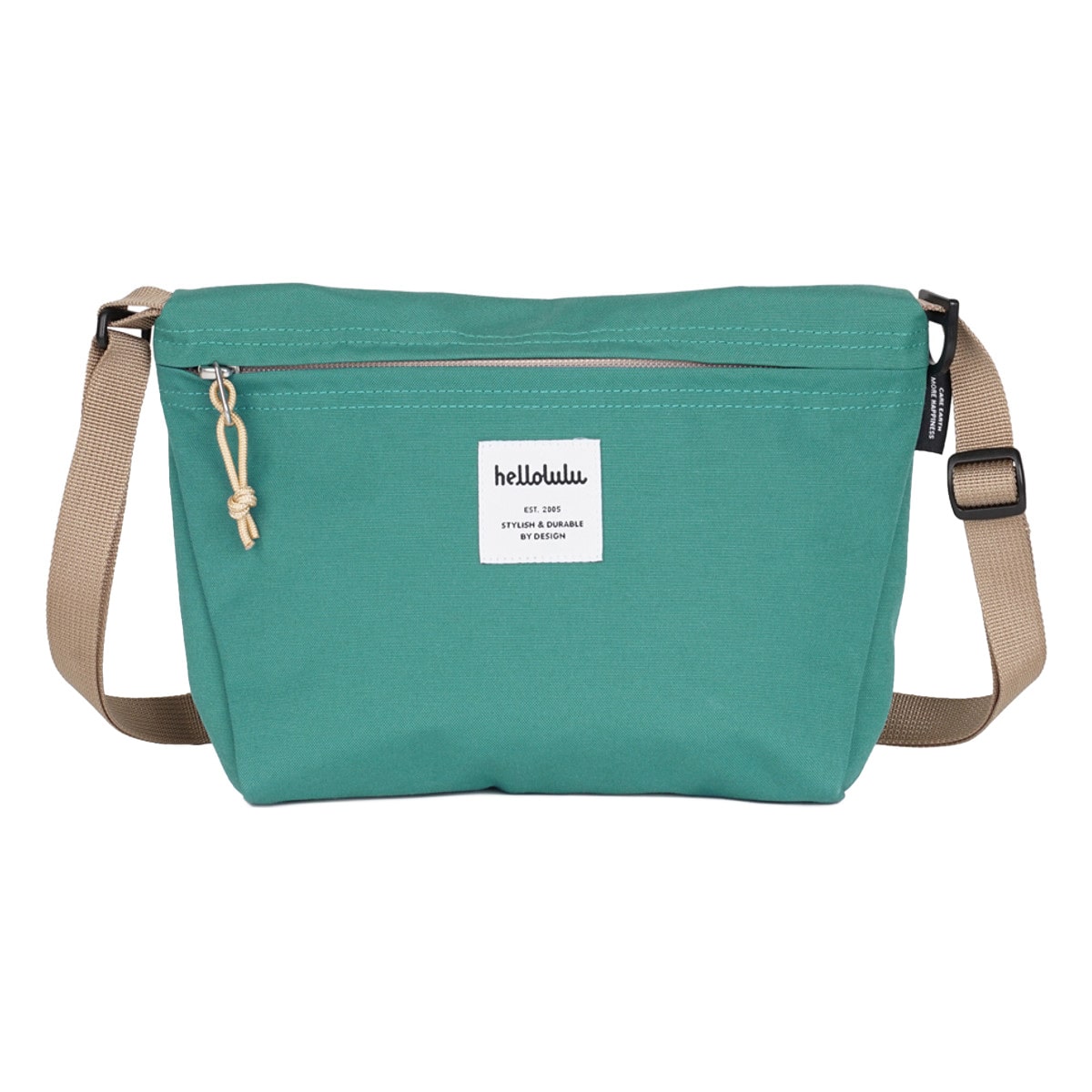 ショルダーバッグ Hellolulu CANA （ バッグ レディース メンズ ミニショルダー クロスボディ 軽い 撥水 斜め掛け クロスバッグ ポシェット 小さめ ファスナー 内ポケット おしゃれ スタイリッシュ ） 【ViridianGreen】