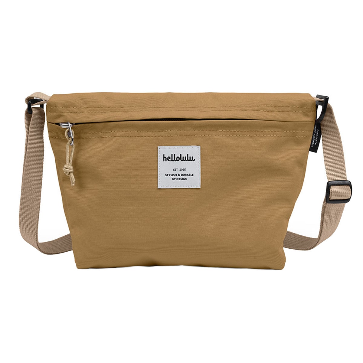 ショルダーバッグ Hellolulu CANA （ バッグ レディース メンズ ミニショルダー クロスボディ 軽い 撥水 斜め掛け クロスバッグ ポシェット 小さめ ファスナー 内ポケット おしゃれ スタイリッシュ ） 【WoodBrown】