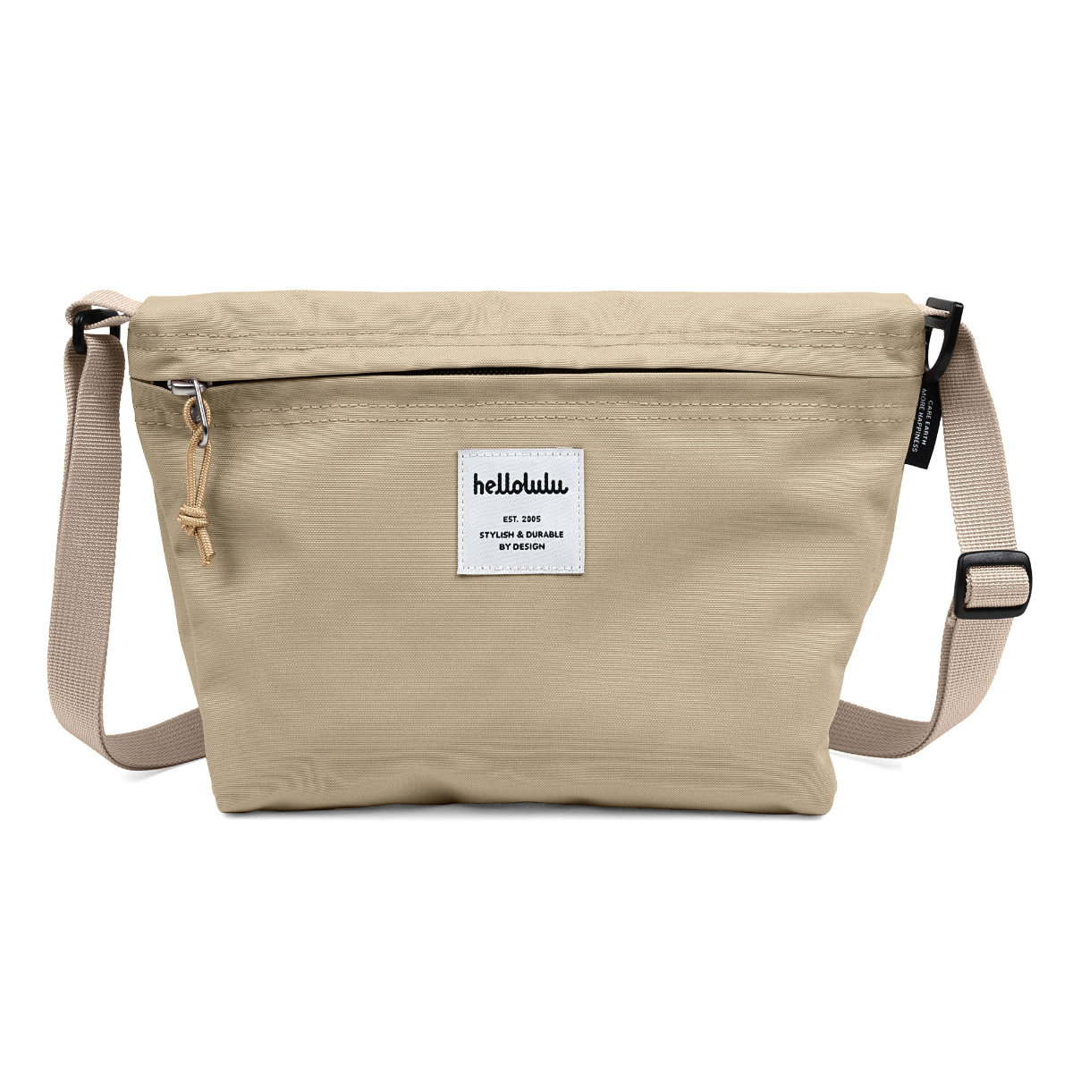 【人気色】 ショルダーバッグ hellolulu カナ CANA （ ハロルル バッグ レディース メンズ ミニショルダー クロスボディ 軽い 撥水 斜め掛け クロスバッグ ポシェット 小さめ ファスナー 内ポケット おしゃれ スタイリッシュ ） 【FogKhaki】