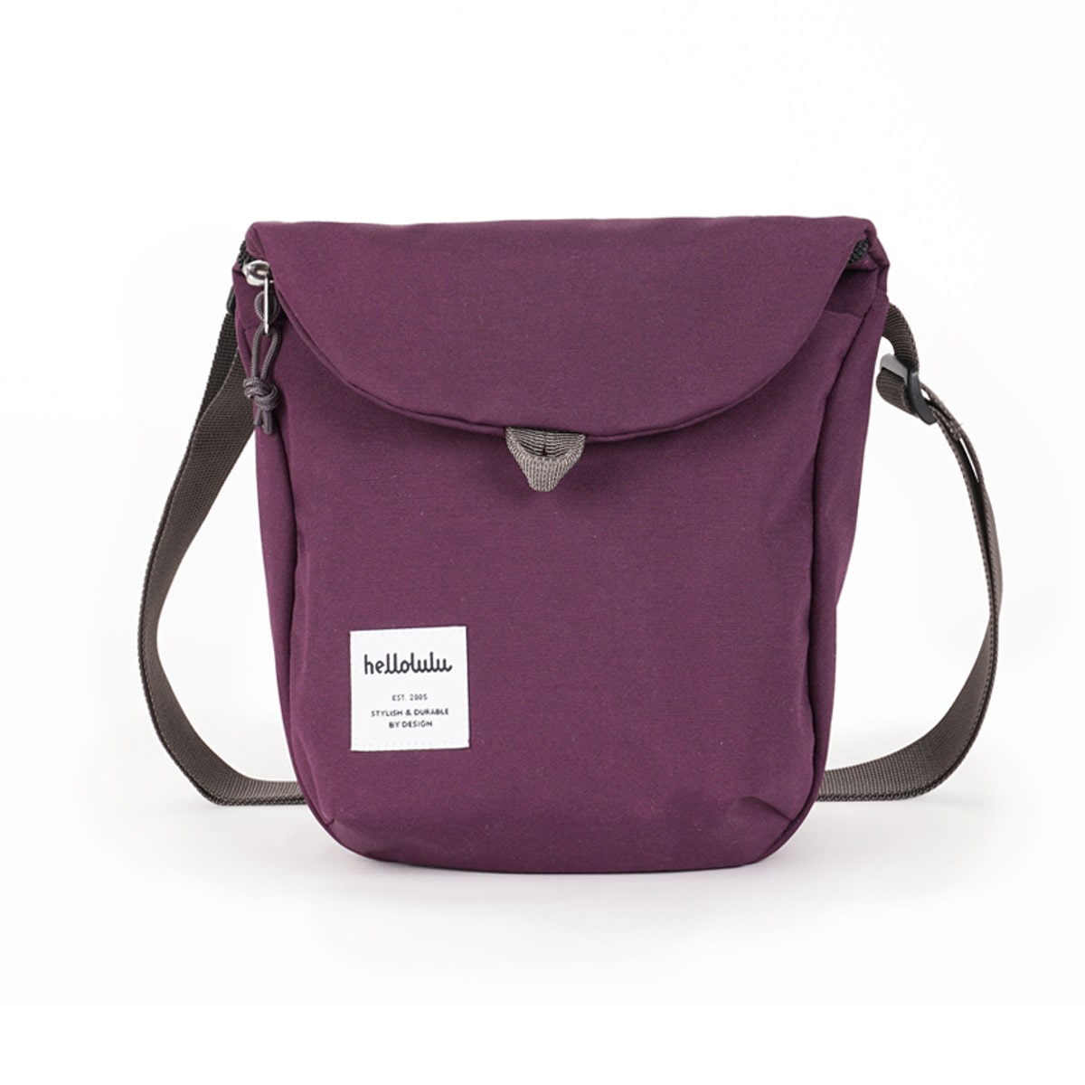ショルダーバッグ hellolulu デシ DESI （ バッグ レディース メンズ ショルダー かばん 鞄 クロスボディ ミニ 軽い 斜め掛け クロスバッグ ポシェット 軽量 ファスナー 蓋付き マグネット 撥水 内ポケット ） 【DarkPurple】