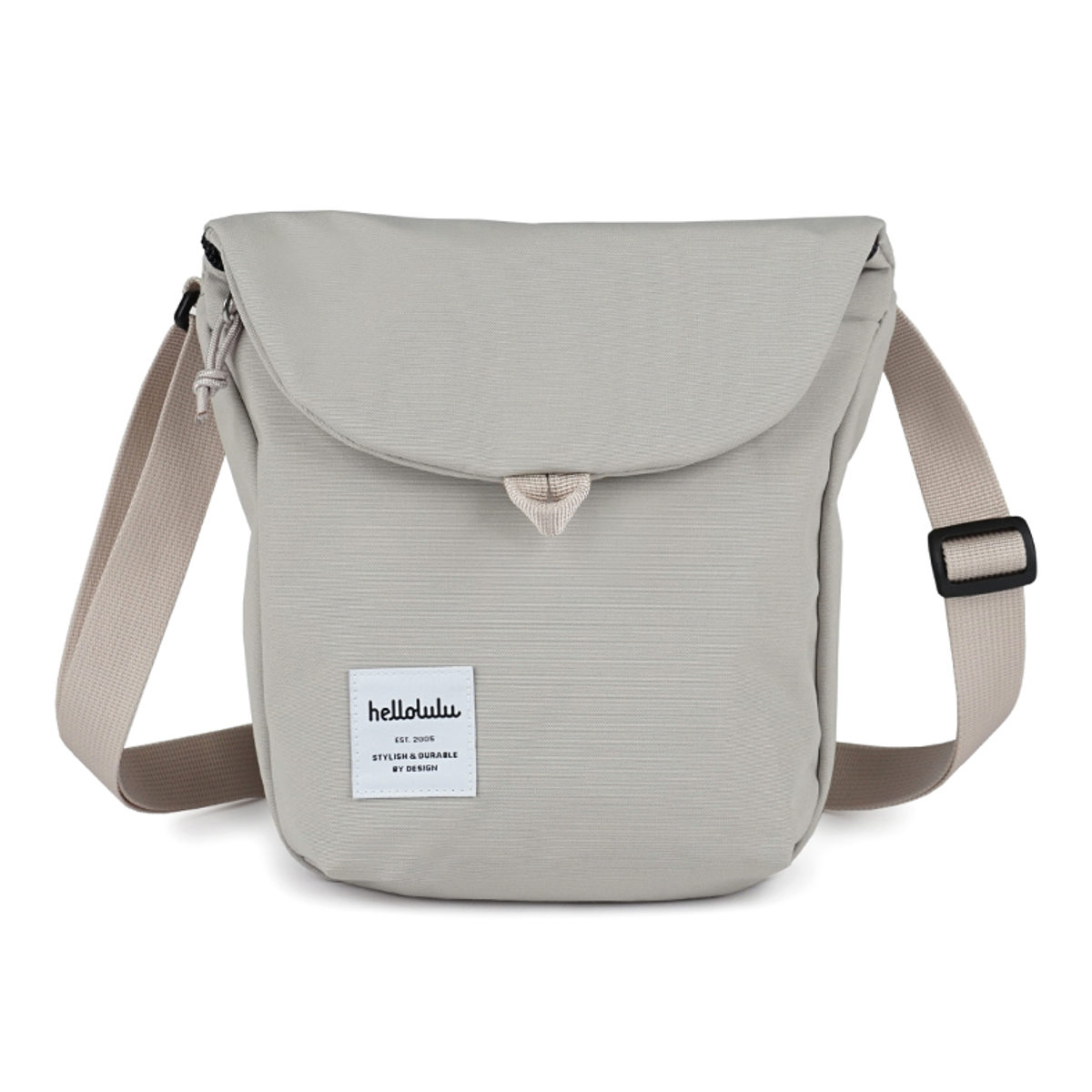 ショルダーバッグ hellolulu デシ DESI （ バッグ レディース メンズ ショルダー かばん 鞄 クロスボディ ミニ 軽い 斜め掛け クロスバッグ ポシェット 軽量 ファスナー 蓋付き マグネット 撥水 内ポケット ） 【GentleGray】