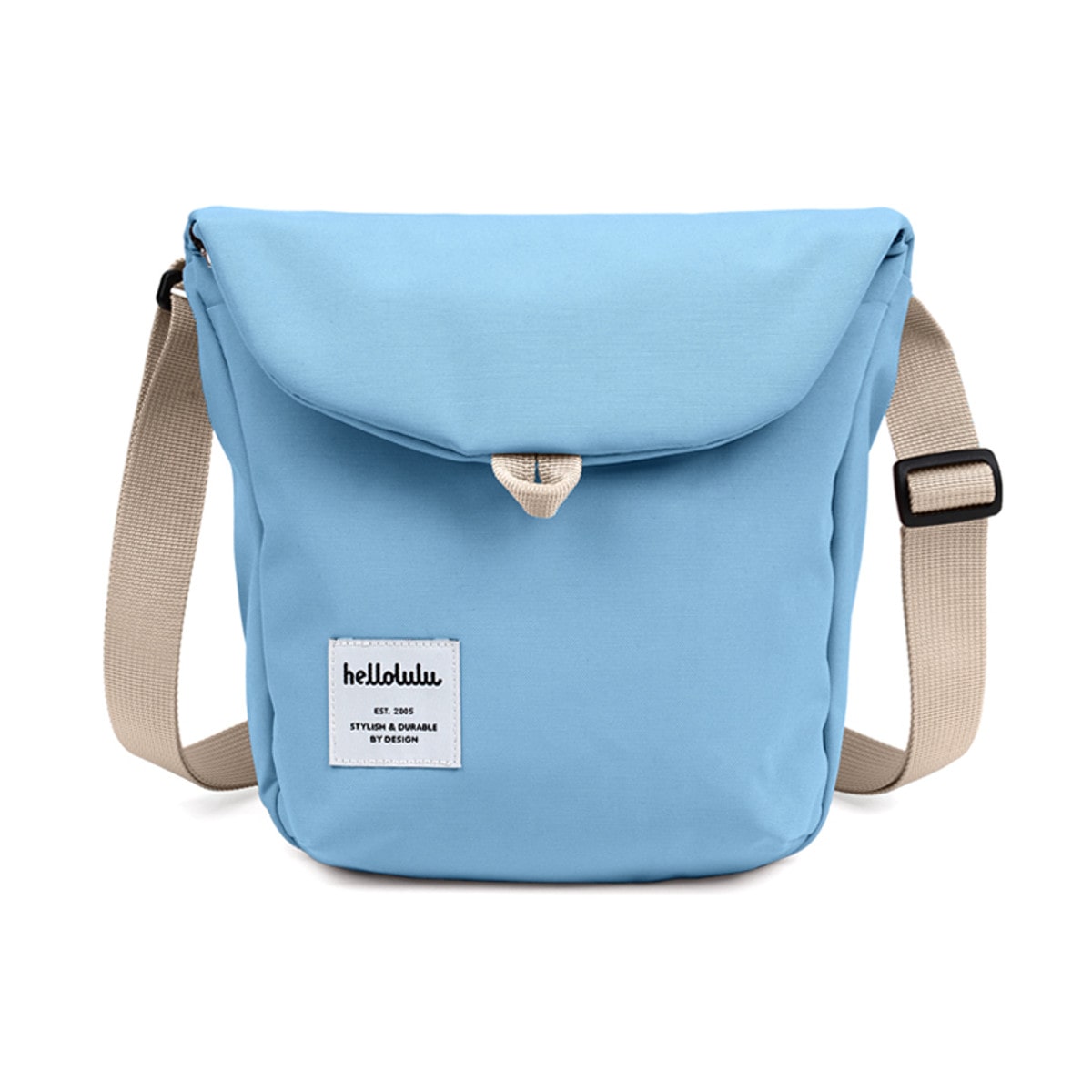 ショルダーバッグ hellolulu デシ DESI （ バッグ レディース メンズ ショルダー かばん 鞄 クロスボディ ミニ 軽い 斜め掛け クロスバッグ ポシェット 軽量 ファスナー 蓋付き マグネット 撥水 内ポケット ） 【PramaBlue】