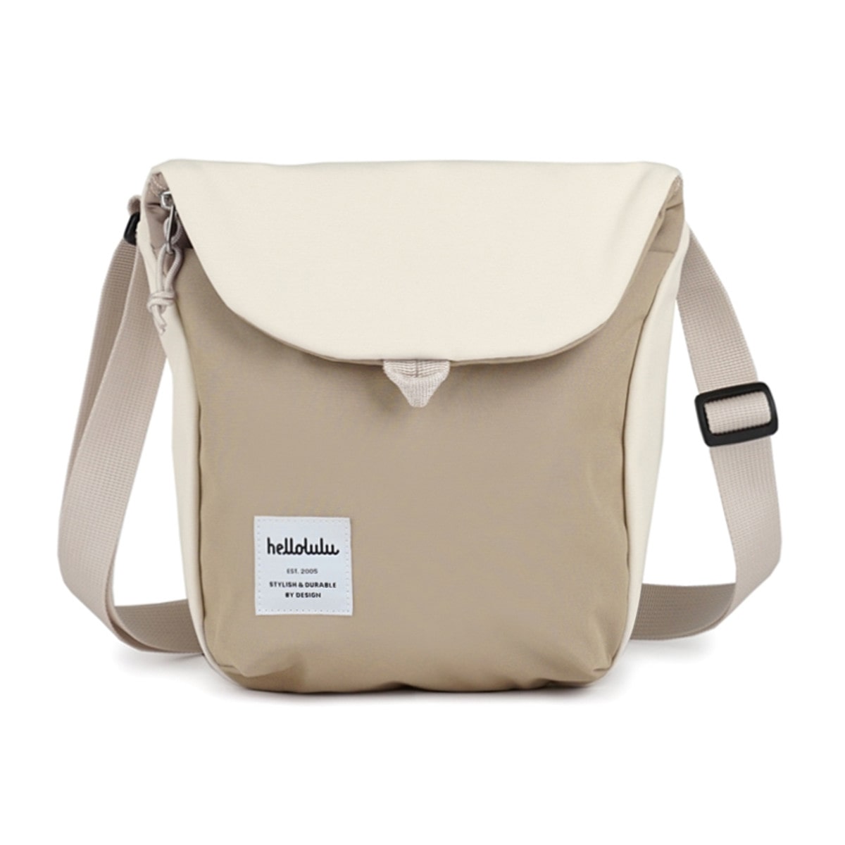 ショルダーバッグ hellolulu デシ DESI （ バッグ レディース メンズ ショルダー かばん 鞄 クロスボディ ミニ 軽い 斜め掛け クロスバッグ ポシェット 軽量 ファスナー 蓋付き マグネット 撥水 内ポケット ） 【PaleYellow×FogKhaki】