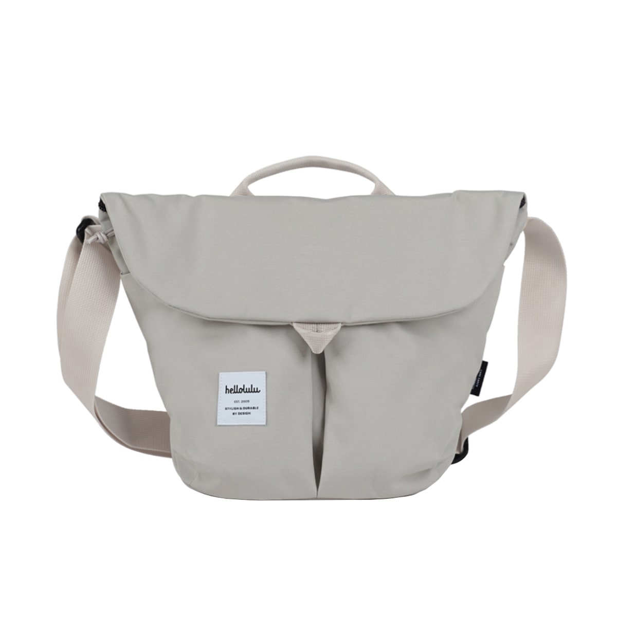 ショルダーバッグ hellolulu カセン KASEN【25年SS】 （ バッグ レディース メンズ ミニショルダー クロスボディ 軽い 撥水 斜め掛け クロスバッグ ポシェット かぶせ ファスナー 内ポケット マグネット おしゃれ ） 【GentleGray】