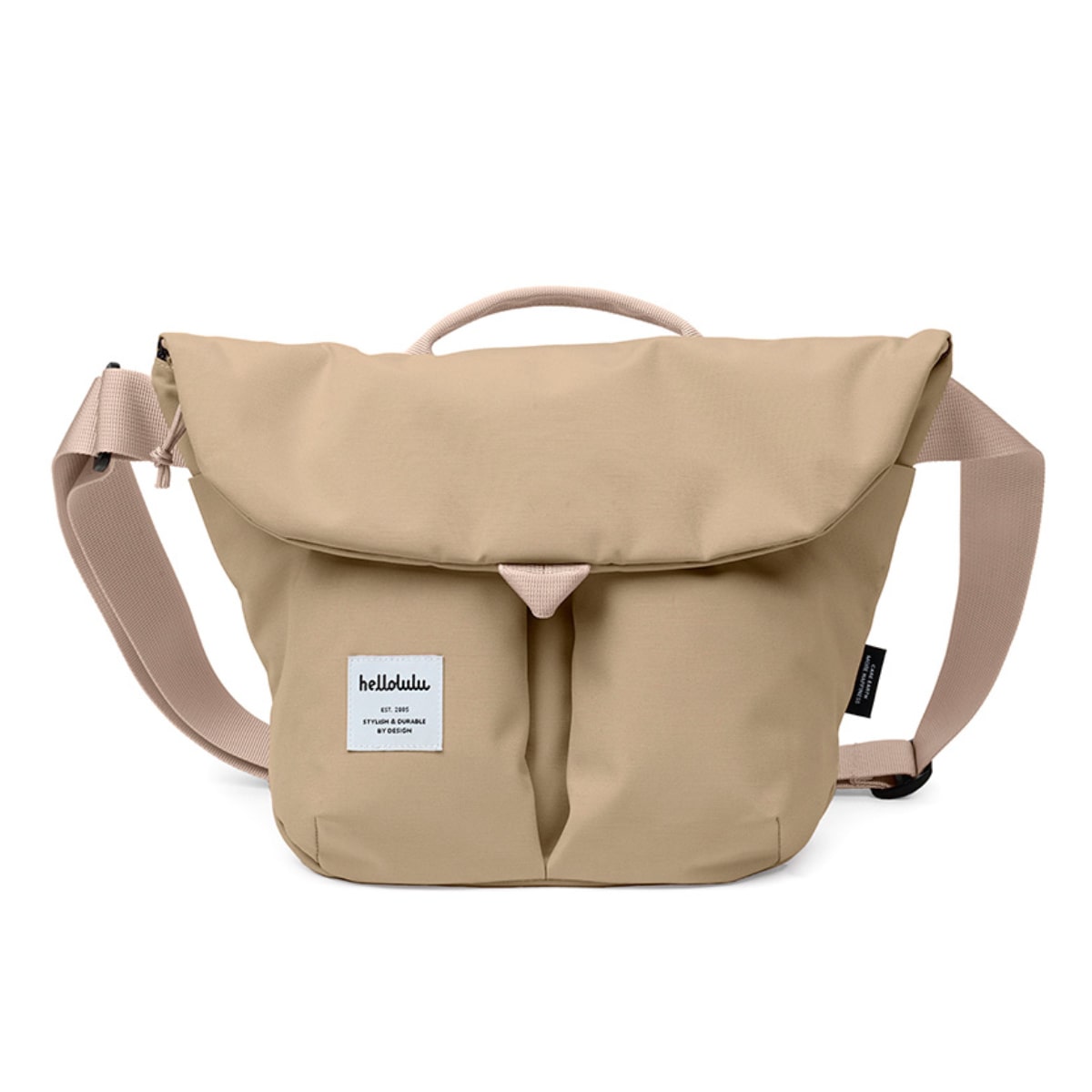 【定番色】 ショルダーバッグ hellolulu カセン KASEN （ ハロルル バッグ レディース メンズ ミニショルダー クロスボディ 軽い 撥水 斜め掛け クロスバッグ ポシェット かぶせ ファスナー 内ポケット マグネット おしゃれ ） 【FogKhaki】