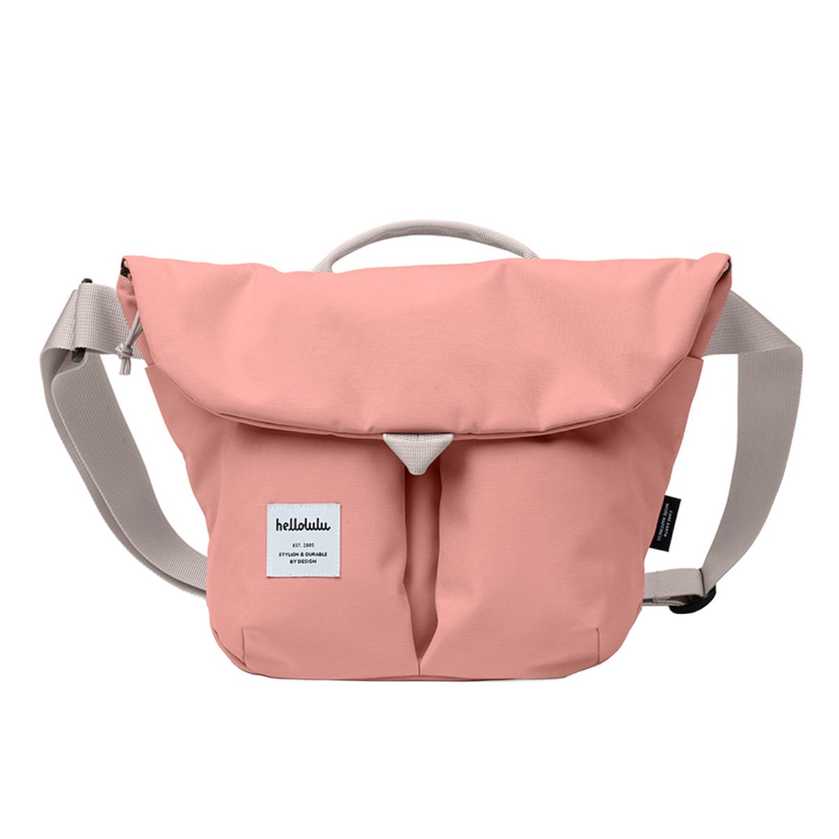 ショルダーバッグ hellolulu カセン KASEN （ バッグ レディース メンズ ミニショルダー クロスボディ 軽い 撥水 斜め掛け クロスバッグ ポシェット ファスナー 内ポケット マグネット おしゃれ ） 【PrismPink】