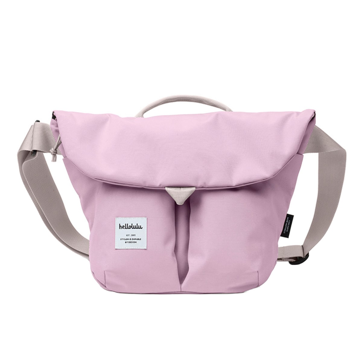 ショルダーバッグ hellolulu カセン KASEN （ バッグ レディース メンズ ミニショルダー クロスボディ 軽い 撥水 斜め掛け クロスバッグ ポシェット ファスナー 内ポケット マグネット おしゃれ ） 【SoapPurple】