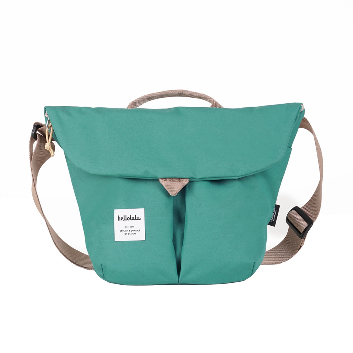 ショルダーバッグ hellolulu カセン KASEN （ バッグ レディース メンズ ミニショルダー クロスボディ 軽い 撥水 斜め掛け クロスバッグ ポシェット ファスナー 内ポケット マグネット おしゃれ ） 【ViridianGreen】