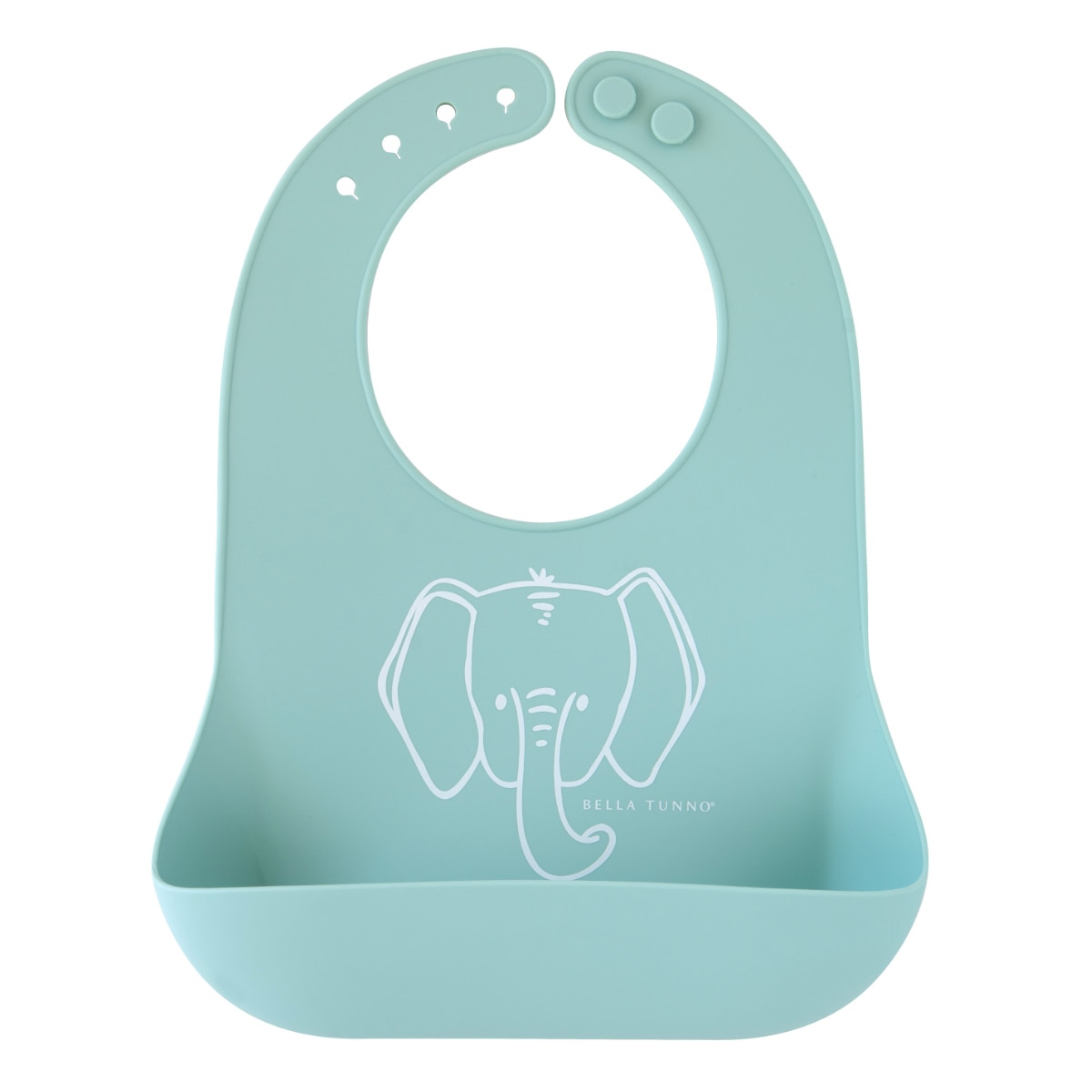 ビブ シリコン製 BellaTunno Wonder Bib （ ベラトゥーノ ワンダービブ 食事エプロン シリコンビブ 離乳食 食洗機対応 スタイ よだれかけ べビー 赤ちゃん 食べこぼし 持ち運び ワイドポケット おしゃれ ギフト 出産祝い ） 【Elephant】