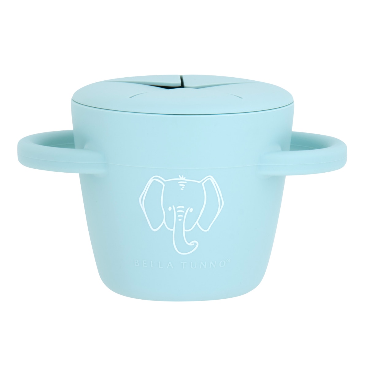 おやつ容器 BellaTunno Happy Snacker （ 容器 ケース ベビー おやつ入れ スナックカップ シリコン 取り出しやすい べビー 赤ちゃん 持ち運び 食洗機対応 ボーロ お菓子 コップ型 おしゃれ ギフト 出産祝い ベラトゥーノ ） 【Elephant】