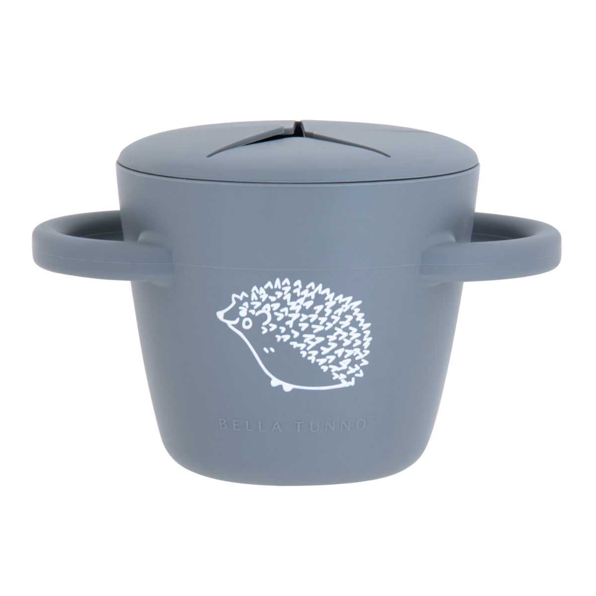 おやつ容器 BellaTunno Happy Snacker （ 容器 ケース ベビー おやつ入れ スナックカップ シリコン 取り出しやすい べビー 赤ちゃん 持ち運び 食洗機対応 ボーロ お菓子 コップ型 おしゃれ ギフト 出産祝い ベラトゥーノ ） 【Hedgehog】