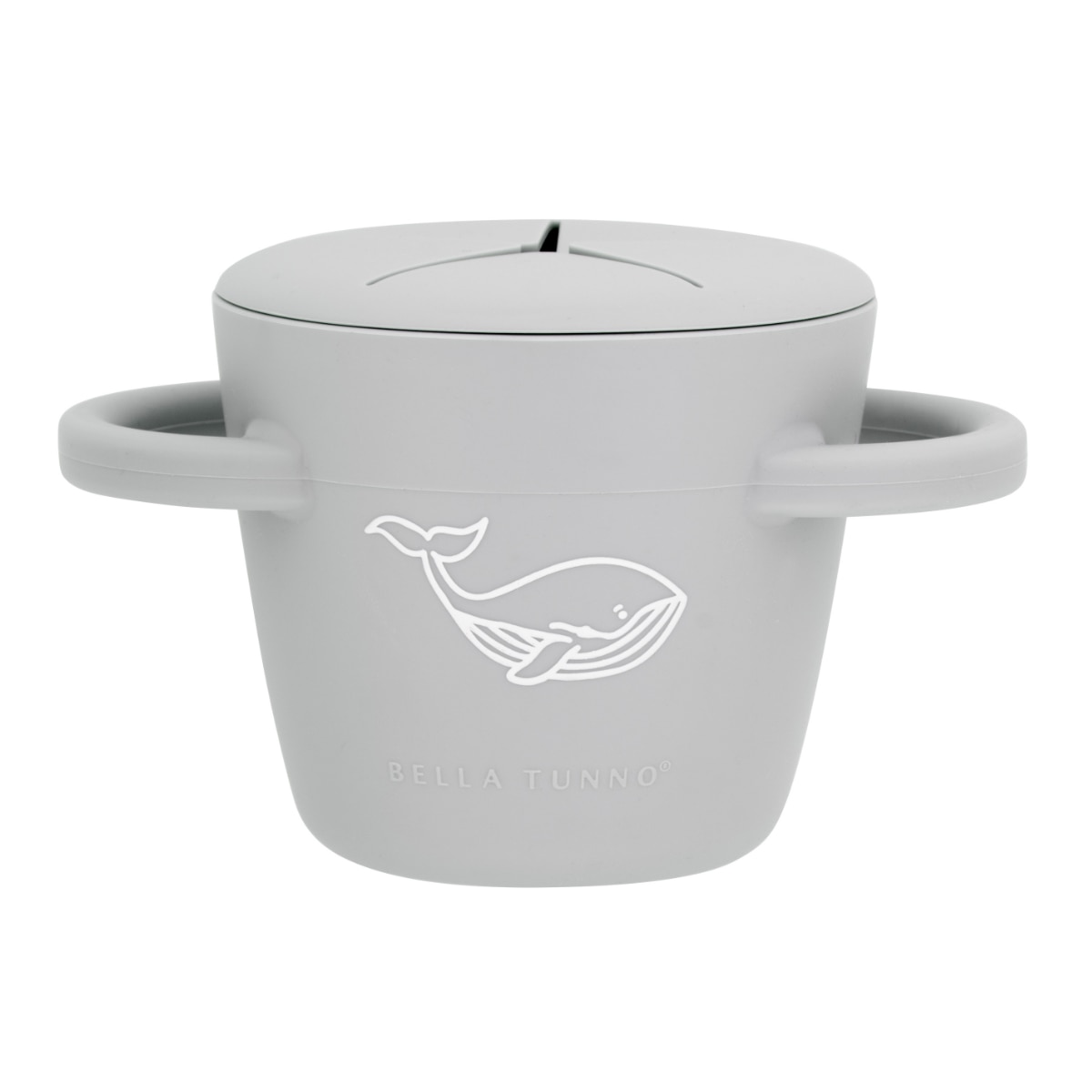 おやつ容器 BellaTunno Happy Snacker （ 容器 ケース ベビー おやつ入れ スナックカップ シリコン 取り出しやすい べビー 赤ちゃん 持ち運び 食洗機対応 ボーロ お菓子 コップ型 おしゃれ ギフト 出産祝い ベラトゥーノ ） 【Whale】