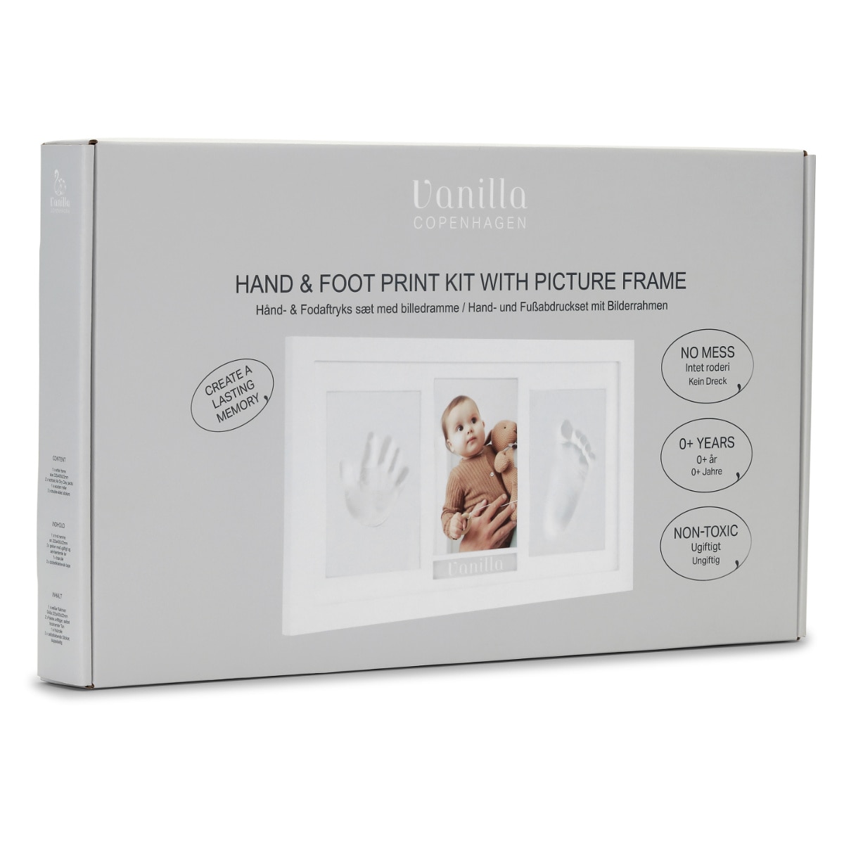 フォトフレーム Bigサイズ VanillaCopenhargen 手形 足形 （ フォト フレーム 写真立て 成長記録 フォトスタンド 赤ちゃん ペット ギフト 写真フレーム 写真入れ 手足 型 新生児 出産 犬 猫 粘土 ）