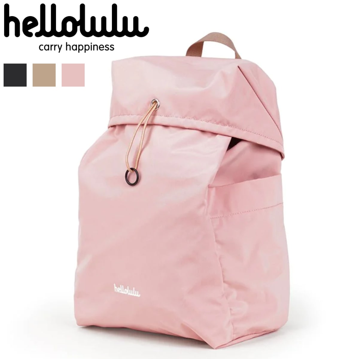 リュック Hellolulu CELESTE 3L （ リュックサック ビジネスリュック バッグ デイパック 手提げ かばん 鞄 ハロルル レディース メンズ 軽い 撥水 通学 通勤 巾着式 PC収納 背面 サイド ポケット おしゃれ ） 【MellowBuff】
