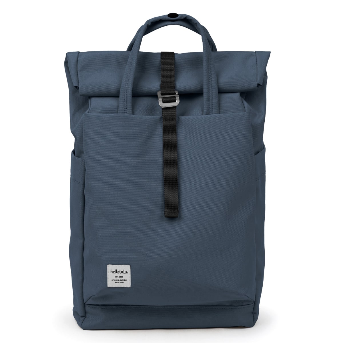 【人気色】 リュック hellolulu ケーシー KACY （ ハロルル リュックサック バックパック ビジネスリュック バッグ かばん 鞄 レディース メンズ 軽い 撥水 通学 通勤 PC収納 ロールトップ サイド 背面 ポケット 手提げ おしゃれ ） 【DarkSapphire】