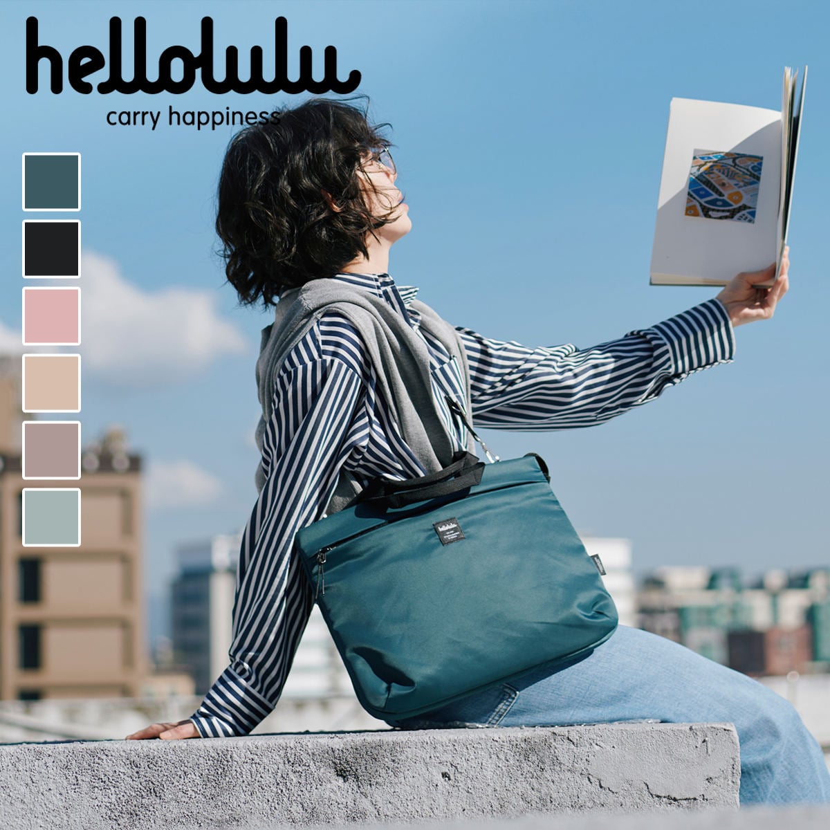 スリーブケース hellolulu ミラ MIRA 14インチ （ ハロルル バッグ かばん ケース ショルダーバッグ PCバッグ 肩掛け 鞄 ノートパソコン 軽い 3way 斜め掛け PC 持ち運び A4 書類 撥水 メンズ レディース 通勤 通学 おしゃれ ） 【BlossomPink】