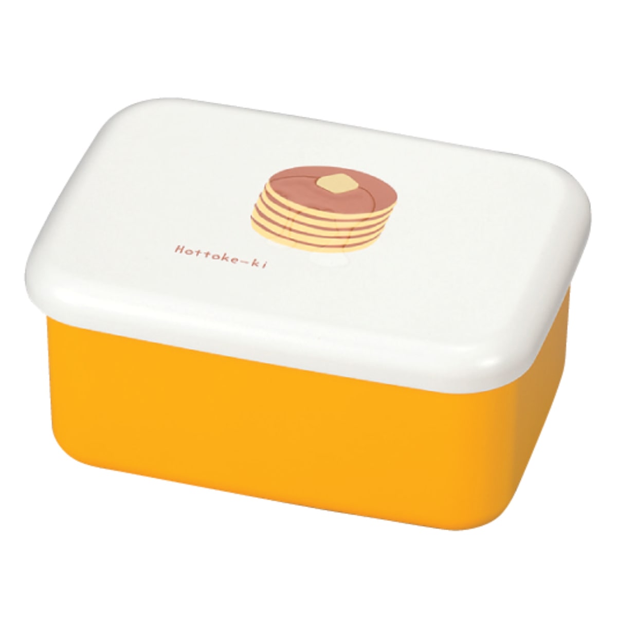 弁当箱 1段 500ml 長角一段弁当ミニ （ お弁当箱 ランチボックス 食洗機対応 レンジ対応 一段 女子 日本製 食洗機OK レンジOK お弁当 弁当 ランチベルト付き 女性 大人 ） 【ホットケーキ】