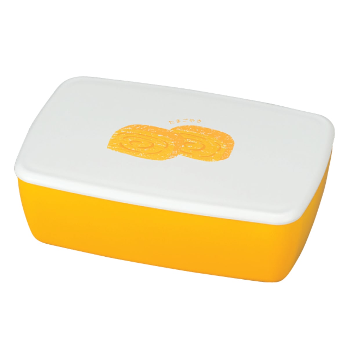 弁当箱 1段 600ml 一段弁当 （ お弁当箱 ランチボックス 食洗機対応 レンジ対応 一段 女子 日本製 食洗機OK レンジOK お弁当 弁当 ランチベルト付き 中子付き 女性 大人 ） 【たまごやき】