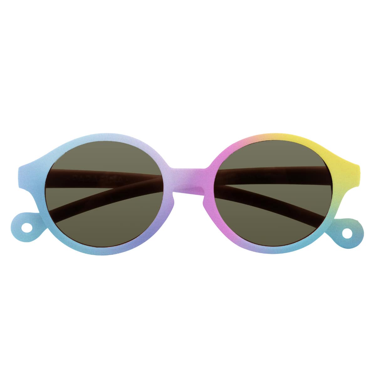 サングラス 子供用 PARAFINA TORTUGA 0才-2才 （ 子供用サングラス カラーレンズ メガネ 軽量 フレーム 眼鏡 めがね ファッショングラス UVカット キッズ 紫外線カット 度なし ポリカーボネート レンズ ゴム 廃タイヤ ） 【RAINBOW】