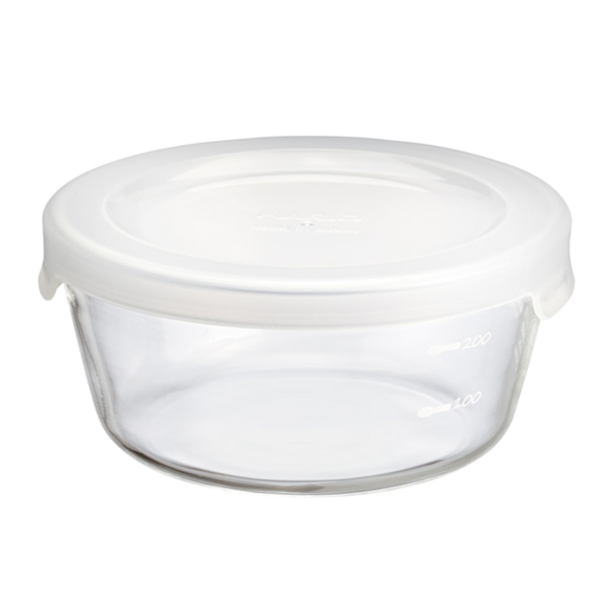 ハリオ 保存容器 300ml 耐熱ガラス製保存容器 丸 （ HARIO 耐熱ガラス ガラス 電子レンジ対応 食洗機対応 冷蔵 日本製 丸型 耐熱容器 保存 容器 食品保存 ガラス容器 キャニスター ガラス保存容器 クリア 透明 ）