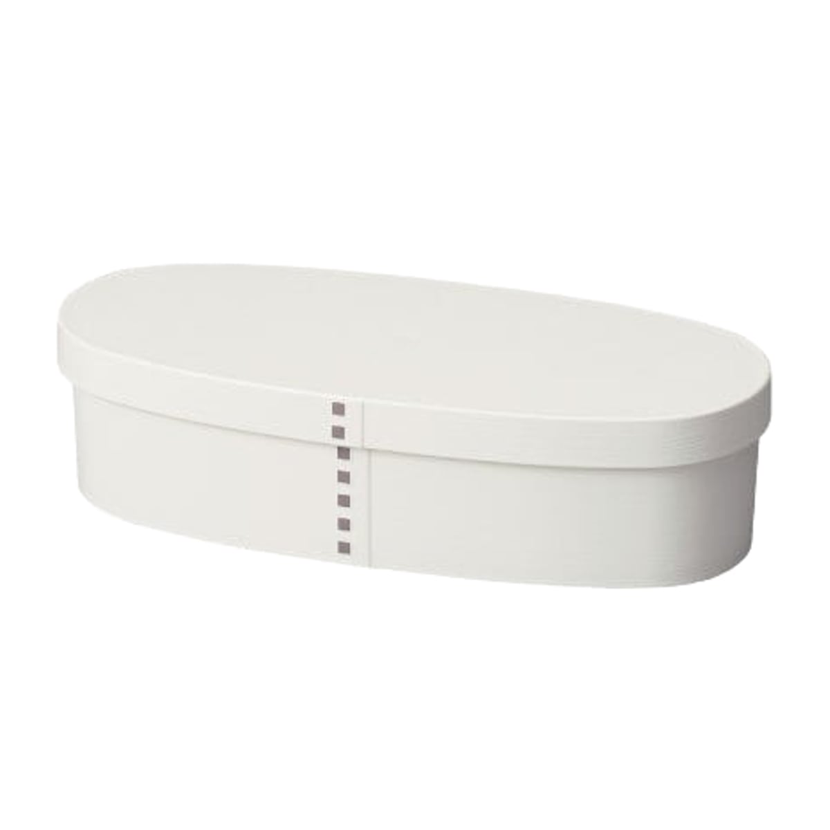 お弁当箱 1段 曲げわっぱ レンジ対応 600ml モノトーン曲げわっぱ （ 日本製 食洗機対応 抗菌 曲げわっぱ弁当箱 曲げわっぱ風 わっぱ弁当箱 和風 レンジOK 食洗機OK お弁当 弁当 仕切り付き モノトーン ） 【マットホワイト】