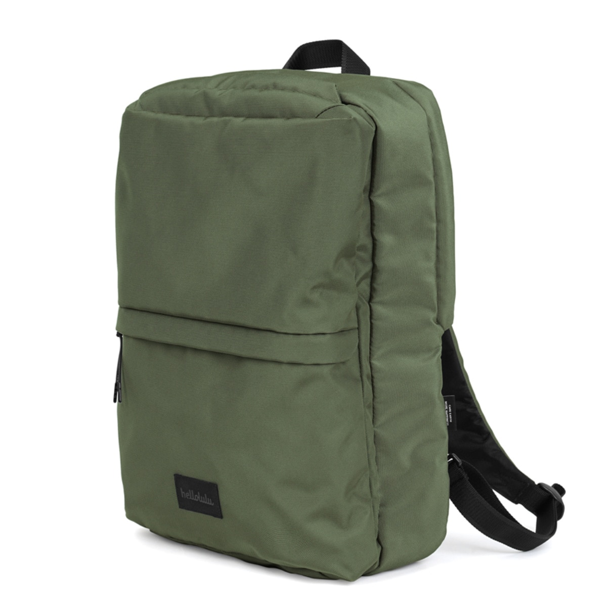 リュック Hellolulu ASTON 2WAY ブリーフパック 9L （ リュックサック バッグ デイパック ブリーフケース ショルダー 手提げ かばん 鞄 ハロルル バックパック キークリップ付き 軽い 撥水 通学 通勤 2way PC収納 おしゃれ ） 【BurntOlive】