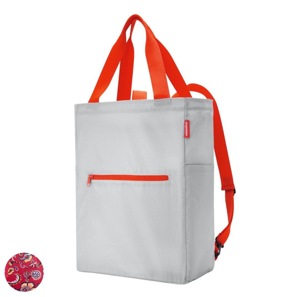 エコバッグ リュック MINI MAXI 2 IN 1 PAISLEY RUBY （ ライゼンタール リュックサック トートバッグ 折りたたみ 軽量 コンパクト 持ち運び 撥水 はっ水 マイバッグ お買い物バッグ ファスナー ）