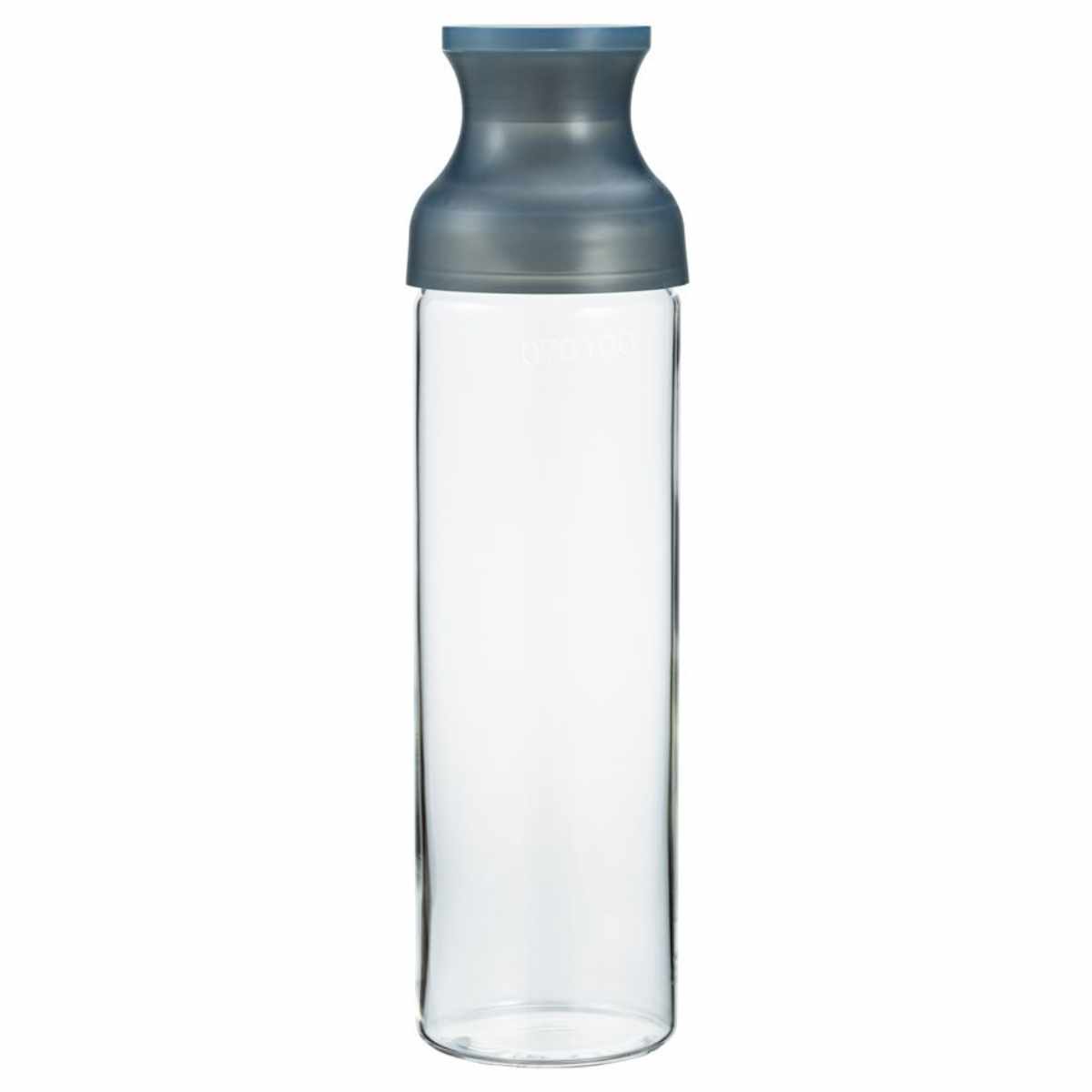 ハリオ フィルターインカラフェ 1L 耐熱ガラス （ HARIO 食洗機対応 冷水筒 水差し 麦茶ポット 水さし 冷水ポット カラフェ 熱湯 スリム ストレーナー付き 茶こし付き 茶漉し 水出し茶 フレーバーウォーター おしゃれ ガラス ） 【グレー】