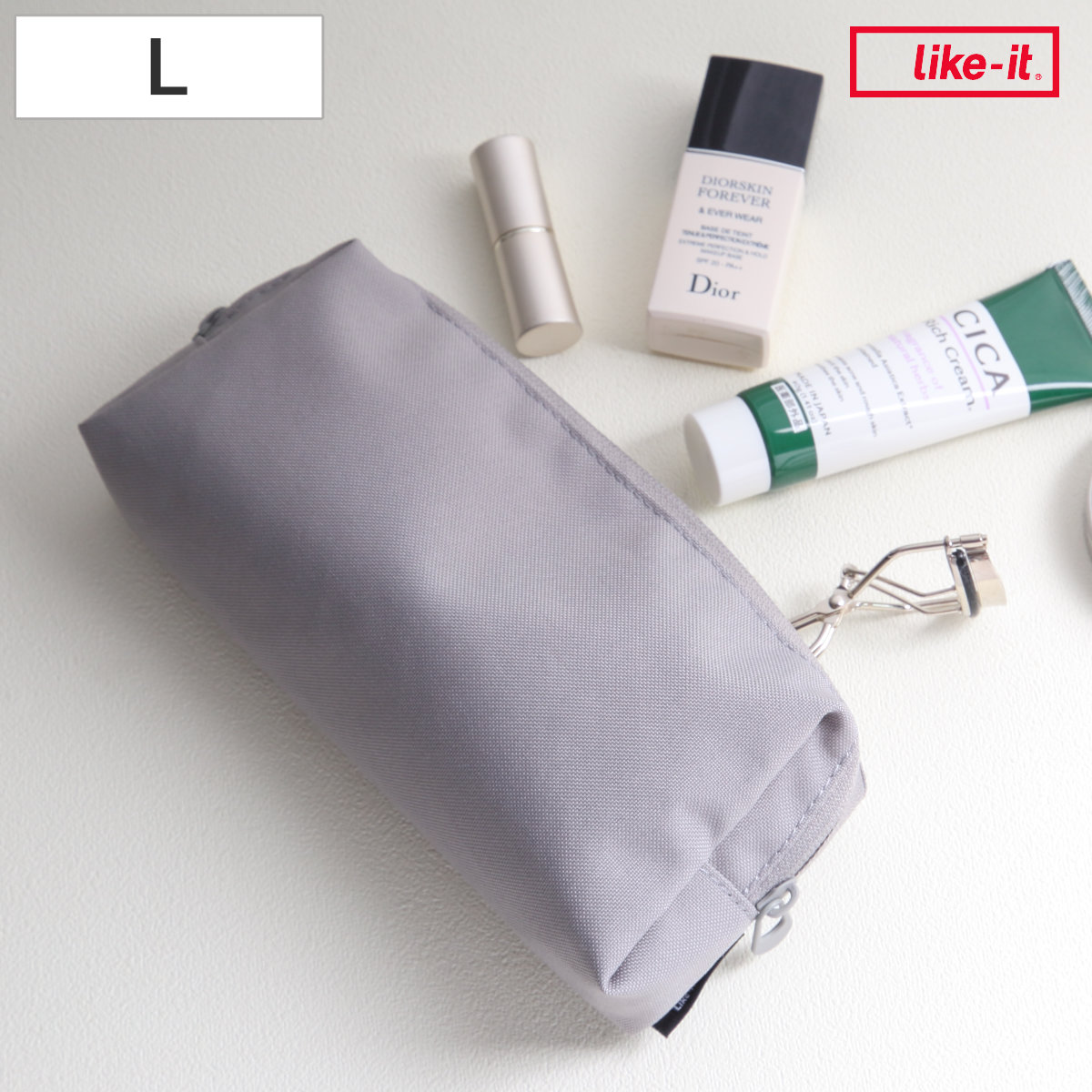 小物入れ オーガナイズポーチ Ｌサイズ 収納ポーチ （ ポーチ 小物収納 インナーポーチ タイディアップボックス 対応 化粧ポーチ トラベルポーチ 小さい メイク ガジェット トラベル用品 整理整頓 小分け 仕分け 便利 コスメポーチ ）