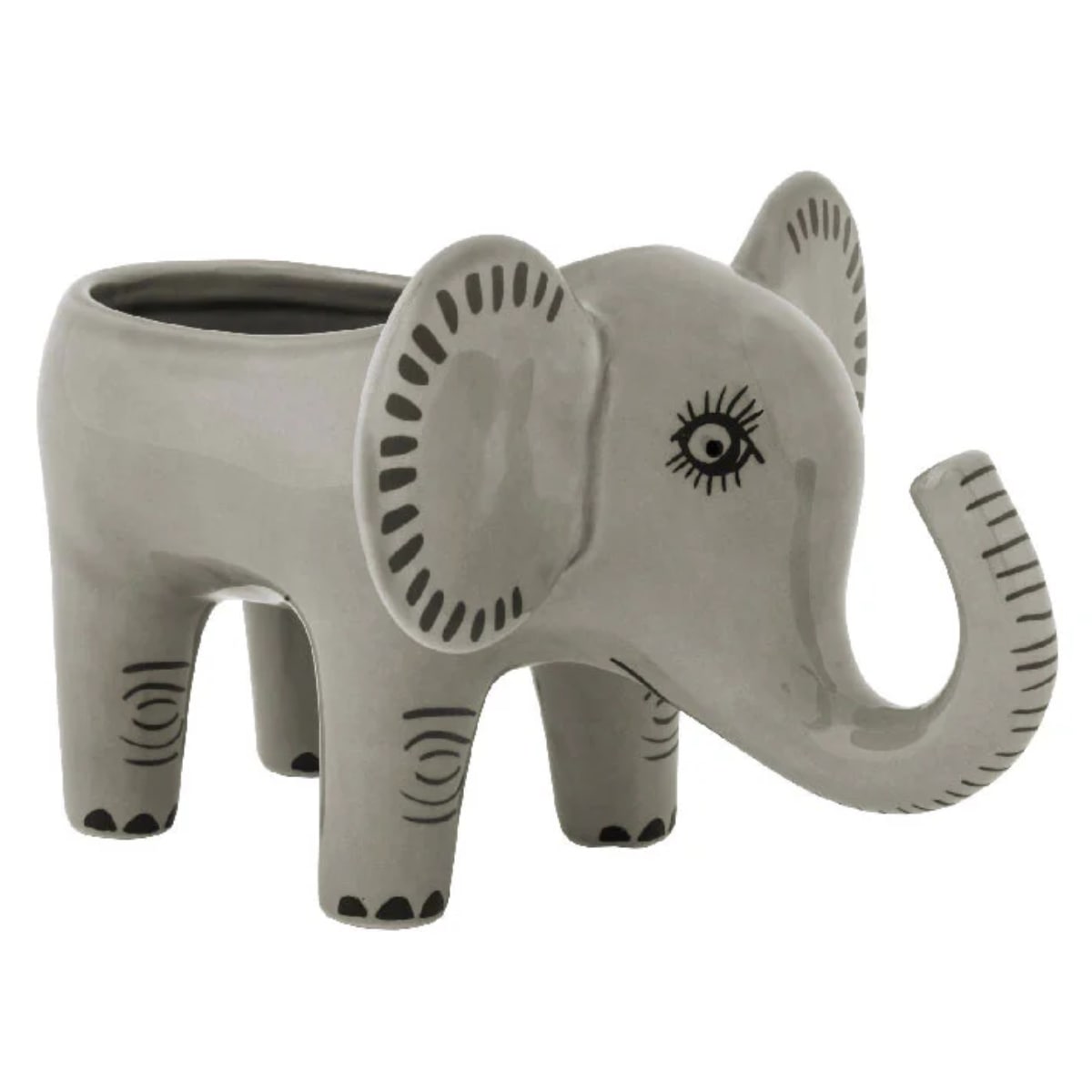 プランター Hannah Turner エレファント （ ハンナターナー 鉢植え プラントポット ミニポット アニマル 動物 ゾウ ぞう 観葉植物 インテリア 多肉植物 植物 ハンドメイド おしゃれ 鍵置き ）