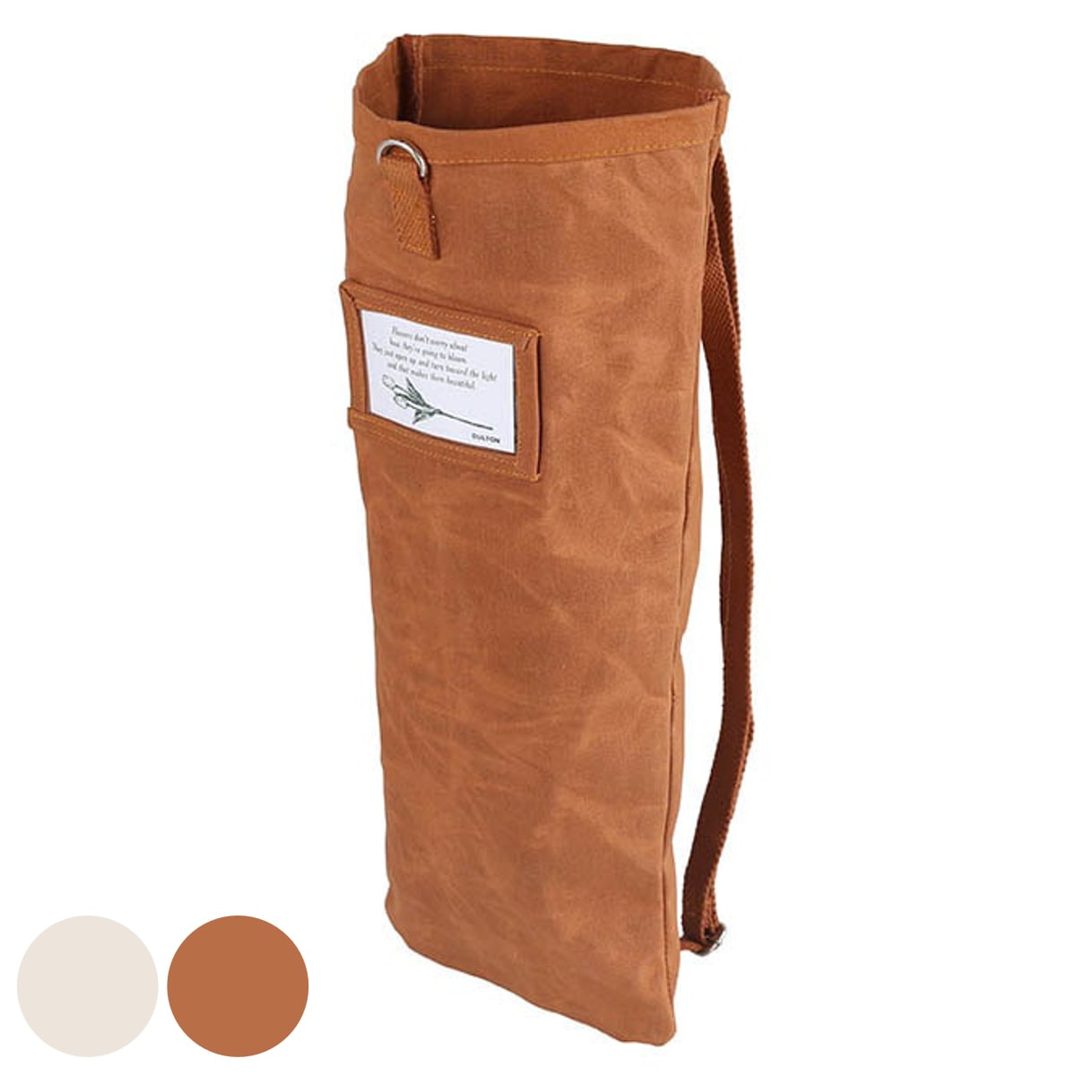 ダルトン フラワーバッグ エコバッグ 袋 （ ブーケ ブーケット バッグ 花 持ち運び 生花 折りたたみ 2way ドライフラワー 花束 手渡し プレゼント 誕生日 ギフト シンプル おしゃれ ） 【キャメル】