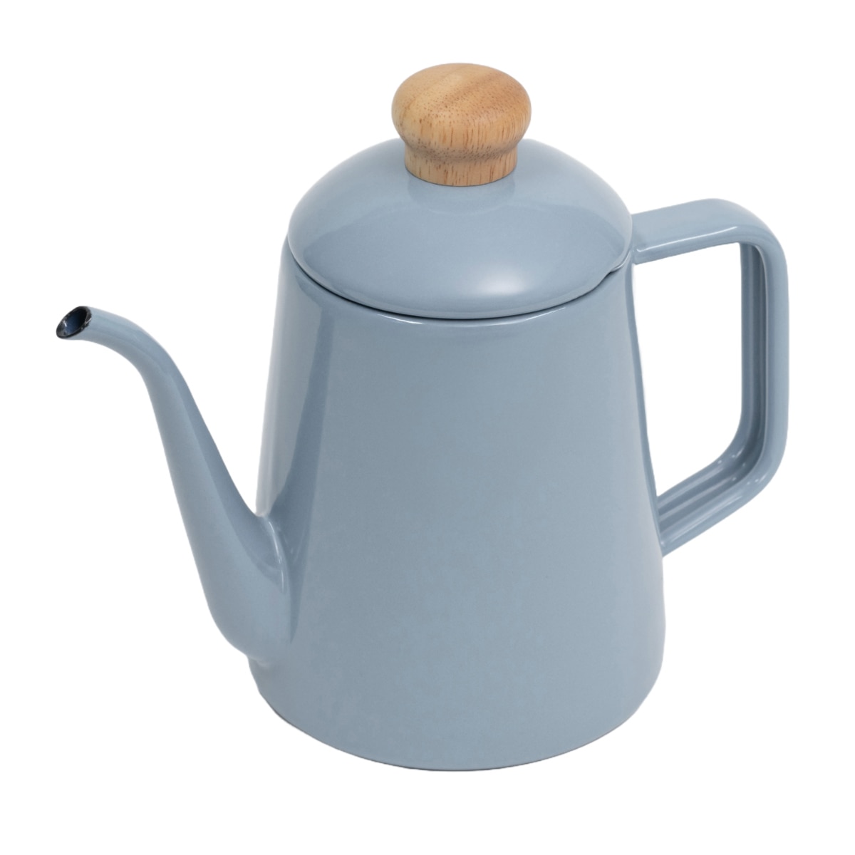 ドリップケトル 1L IH対応 Cotton Plus 富士ホーロー ドリップポット Honey Ware （ ハニーウェア ガス火対応 ホーロー ヤカン やかん 1リットル ほうろう 琺瑯 ドリップ ホーローケトル 薬缶 ポット コーヒー 湯沸かし ） 【アッシュブルー】