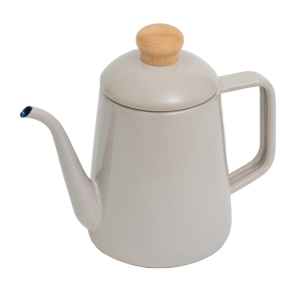 ドリップケトル 1L IH対応 Cotton Plus 富士ホーロー ドリップポット Honey Ware （ ハニーウェア ガス火対応 ホーロー ヤカン やかん 1リットル ほうろう 琺瑯 ドリップ ホーローケトル 薬缶 ポット コーヒー 湯沸かし ） 【グレージュ】