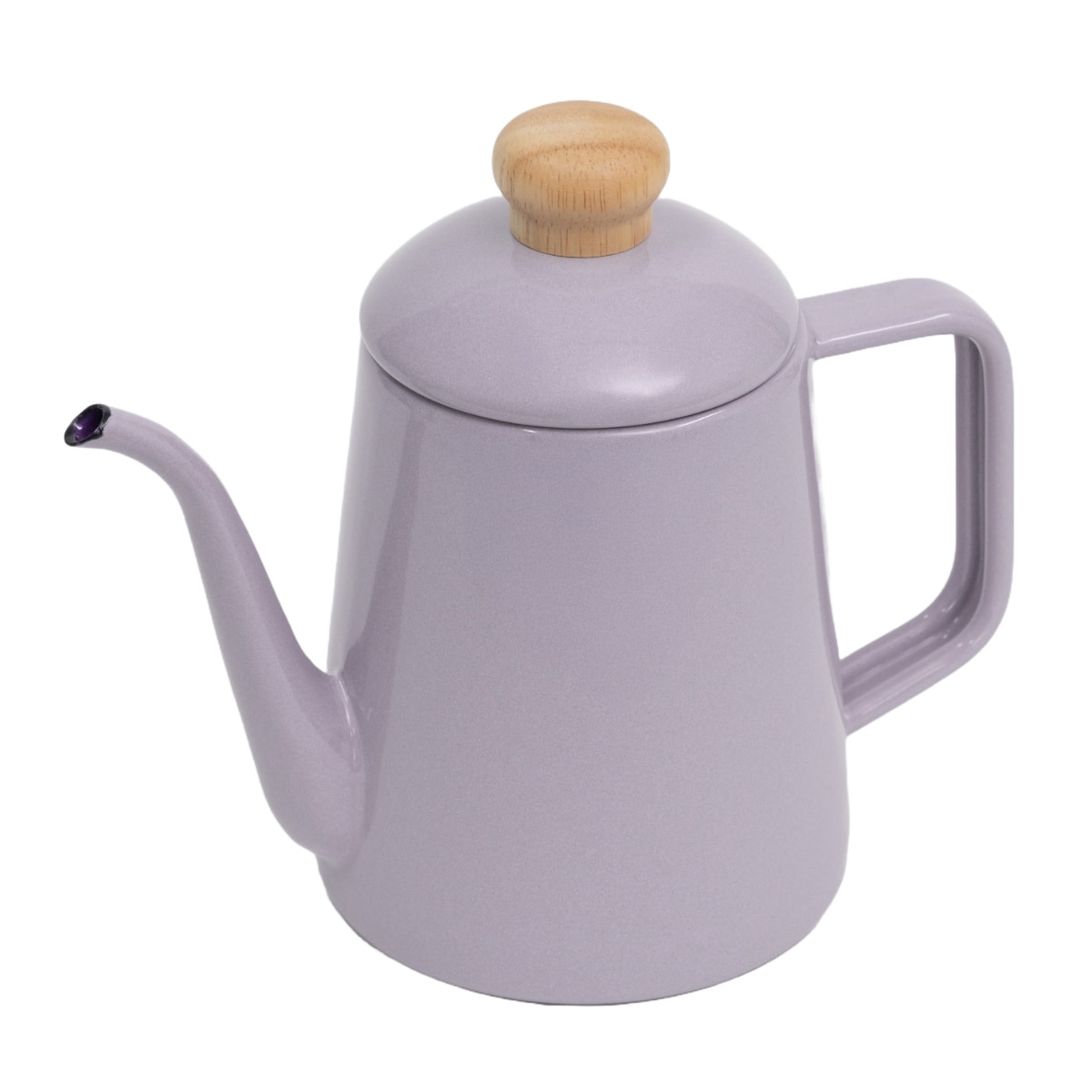 ドリップケトル 1L IH対応 Cotton Plus 富士ホーロー ドリップポット Honey Ware （ ハニーウェア ガス火対応 ホーロー ヤカン やかん 1リットル ほうろう 琺瑯 ドリップ ホーローケトル 薬缶 ポット コーヒー 湯沸かし ） 【パープル】