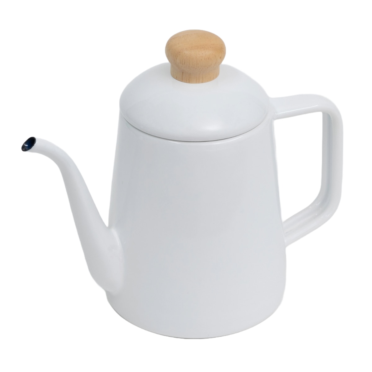 ドリップケトル 1L IH対応 Cotton Plus 富士ホーロー ドリップポット Honey Ware （ ハニーウェア ガス火対応 ホーロー ヤカン やかん 1リットル ほうろう 琺瑯 ドリップ ホーローケトル 薬缶 ポット コーヒー 湯沸かし ） 【ホワイト】