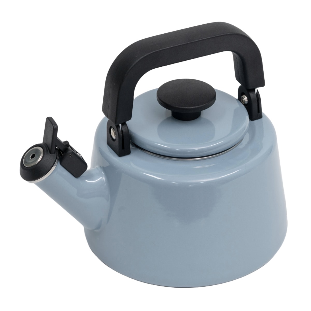 笛吹きケトル 2.1L IH対応 Cotton Plus 富士ホーロー Honey Ware （ ハニーウェア ガス火対応 ホーロー ヤカン やかん 2.1リットル ホーロー製ケトル ホーローケトル 琺瑯ケトル ホーローやかん 湯沸し IHケトル おしゃれ ） 【アッシュブルー】