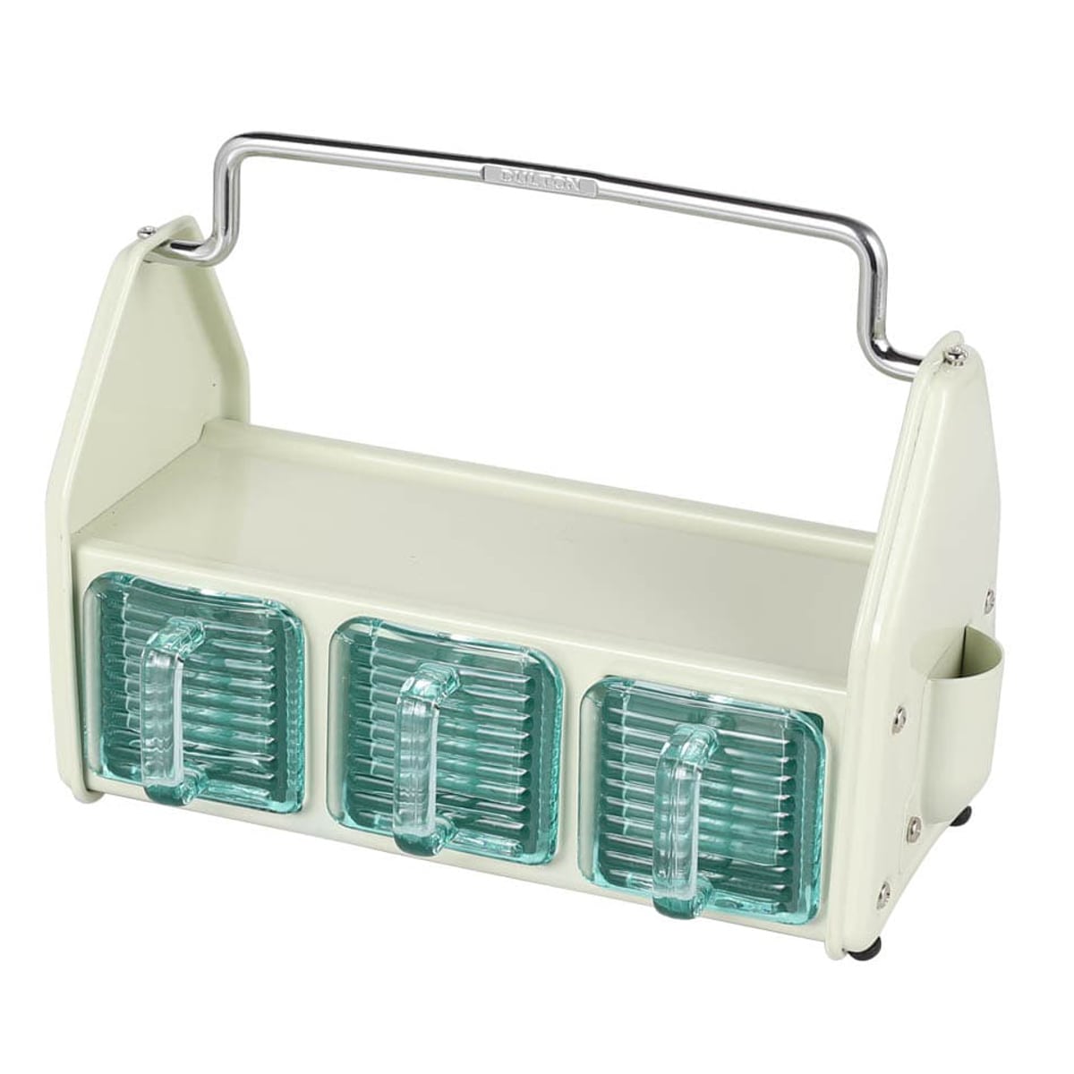 調味料ラック ダルトン TABLE ORGANIZER スチール 小物収納 （ DULTON スパイスラック 調味料ケース 収納 スタンド ガラス 収納ラック 調味料入れ ストッカー ガラスポット 持ち運び おしゃれ キッチン 洗面所 文具 ） 【アイボリー】